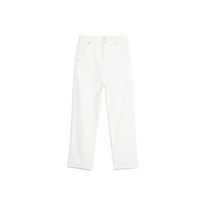 AMI AMIPARIS White Logo Side Tape Wide-Leg Pants -2507 Size US 29 - 1 Thumbnail