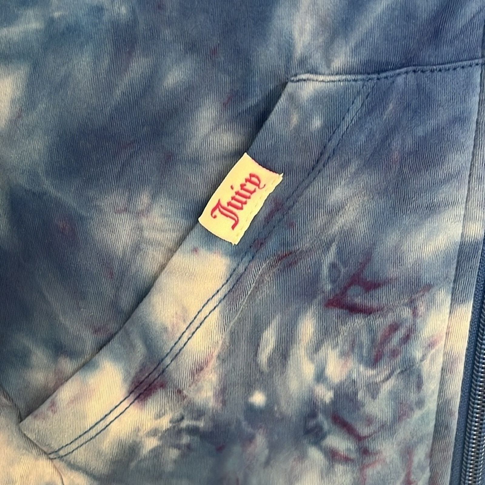 Juicy Couture Juicy Couture Women's Nirvana Studio Zip Hoodie Tie Dye Size M / US 6-8 / IT 42-44 - 3 Thumbnail
