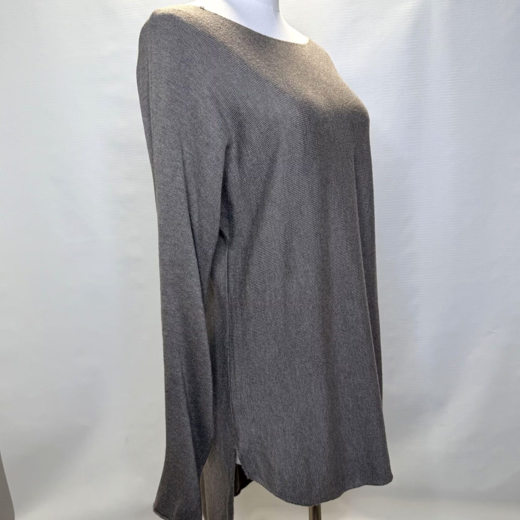 Vintage VINTAGE Joan Vass Studio Tunic Sweater Womens M Brown Heathered Crew Neck Long Sleeve Cashmere Blend Size M / US 6-8 / IT 42-44 - 2 Thumbnail