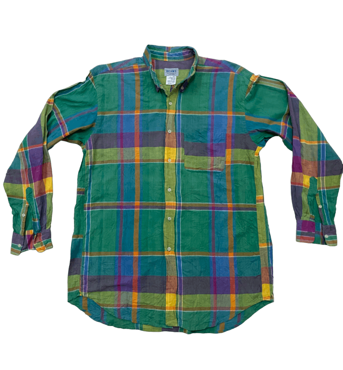 Beauty Beast Oversized Beams Plus Checker Button Up Size US L / EU 52-54 / 3 - 1 Thumbnail