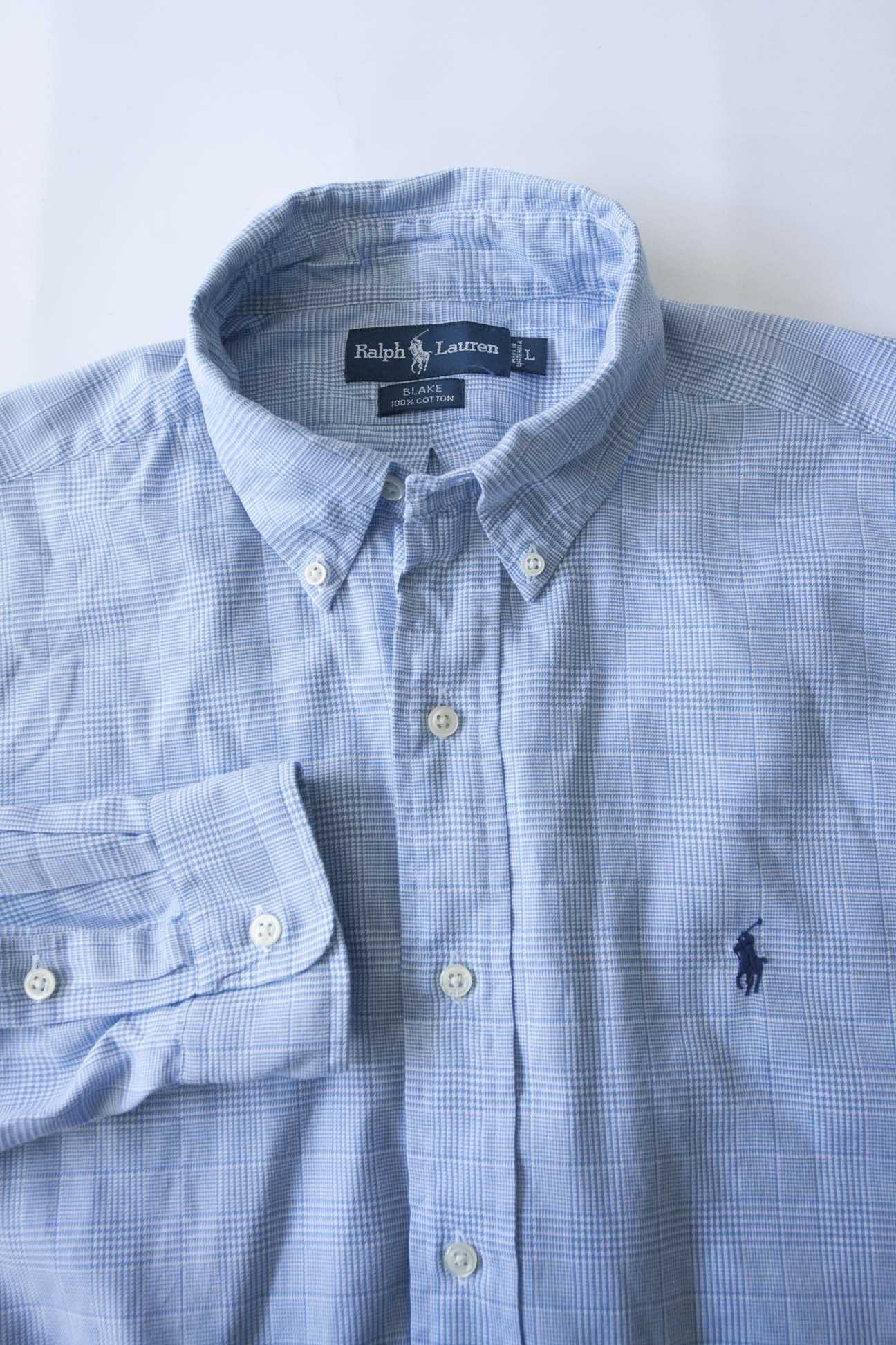 Polo Ralph Lauren Ralph Lauren Shirt Blake Oversize Size L /XL Blue Plaid Size US L / EU 52-54 / 3 - 2 Thumbnail