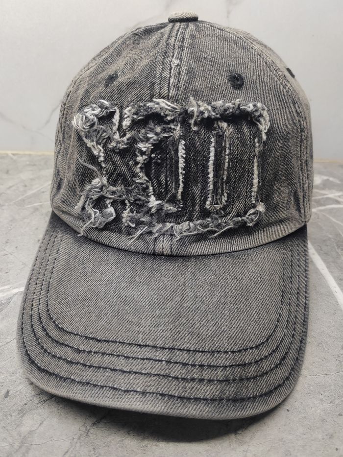 Japanese Brand Vintage IDWS Denim Distressed Style Cap Hat Size ONE SIZE - 1 Thumbnail