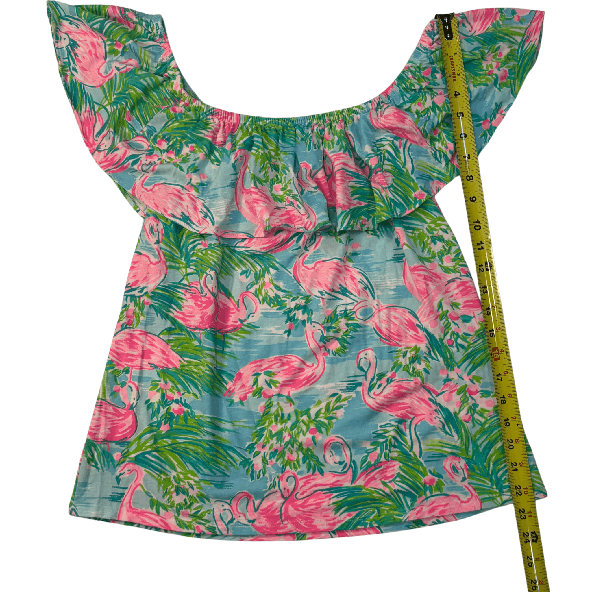 Lilly Pulitzer Flamingo Printed La Fortuna Top Size M / US 6-8 / IT 42-44 - 5 Thumbnail