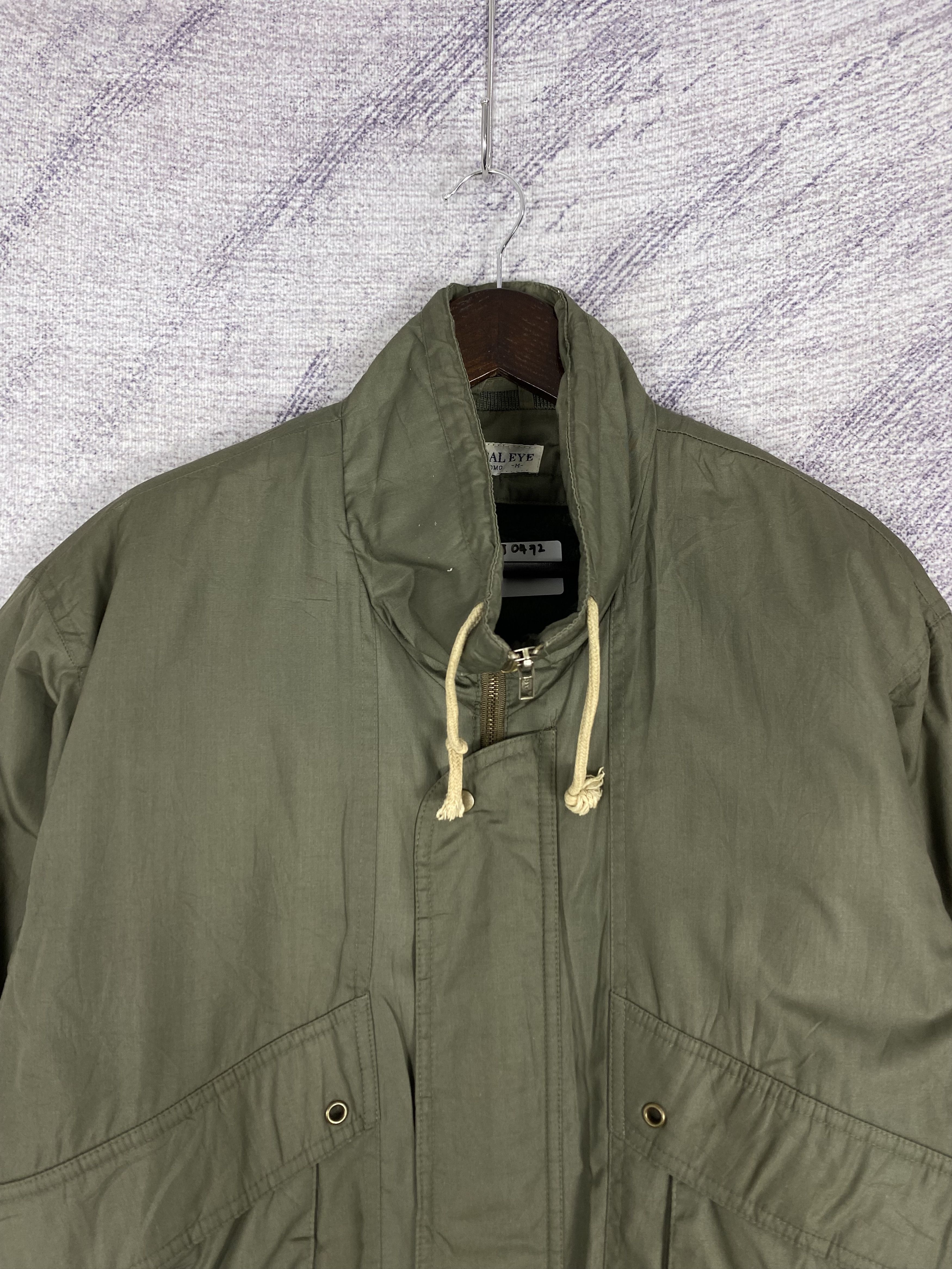 Japanese Brand Vintage Global Eye Fleece Lining Full Zip Bombers Jacket Size US M / EU 48-50 / 2 - 2 Thumbnail
