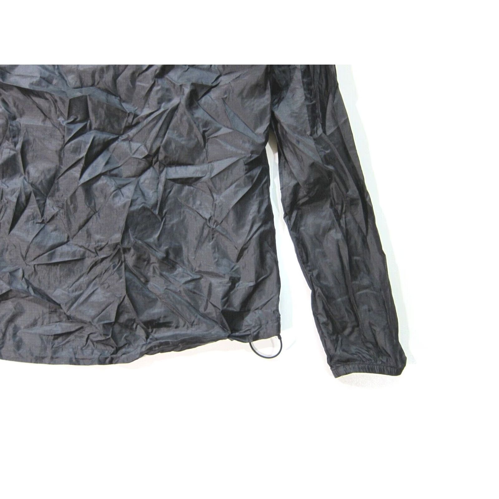 Reebok Reebok Black Lightweight 1/2 Zip Front Pocket Hooded Windbreaker Jacket Women M Size M / US 6-8 / IT 42-44 - 5 Thumbnail