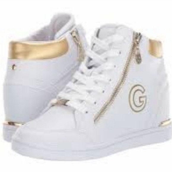 Designer G by Guess Dillin Wedge High Top Athletic Sz. 8.5 Sneaker Size US 8.5 / IT 38.5 - 11 Thumbnail