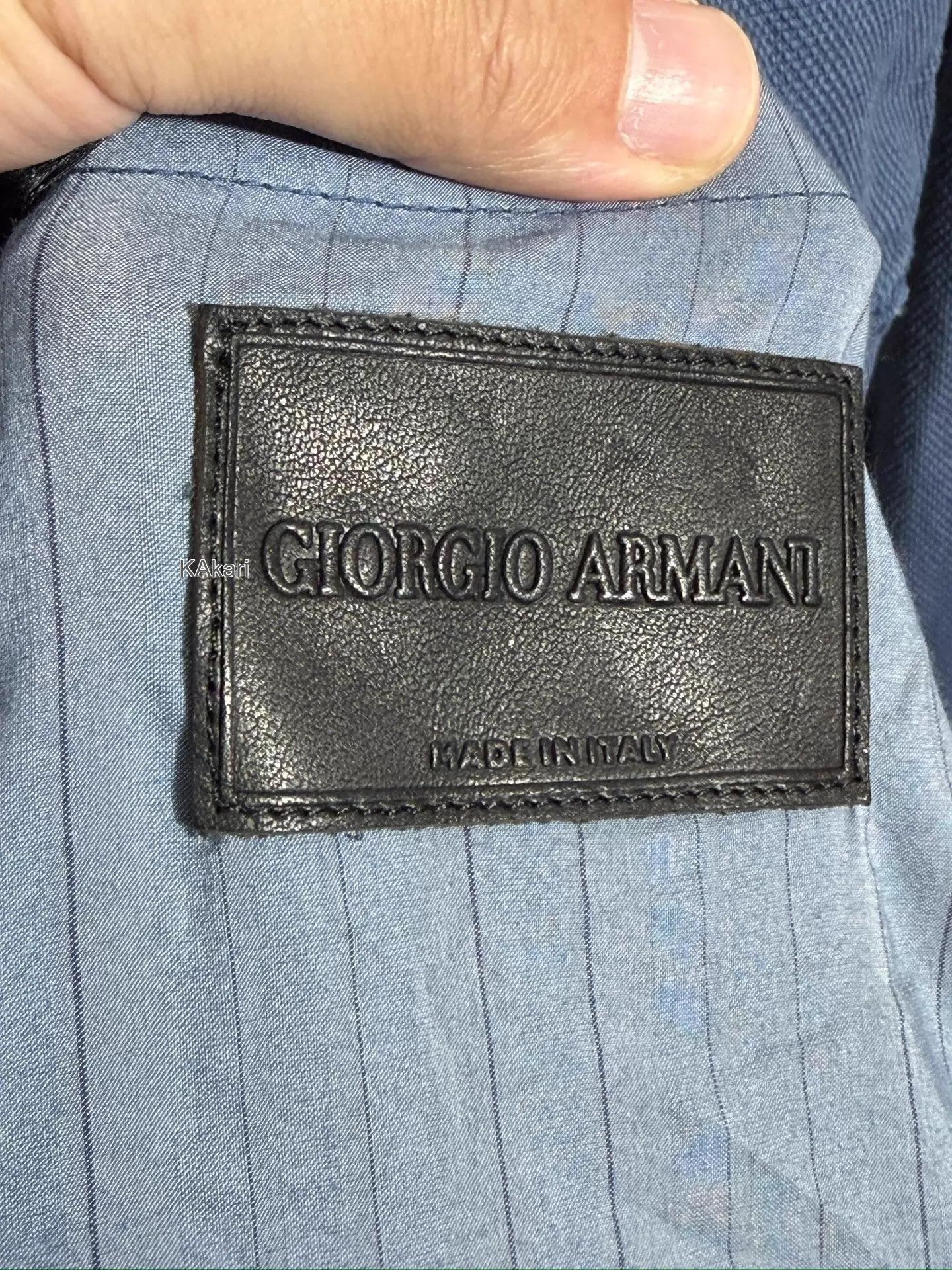Giorgio Armani Blue Double-Breasted Light Jacket Size US XXS / EU 40 - 7 Thumbnail