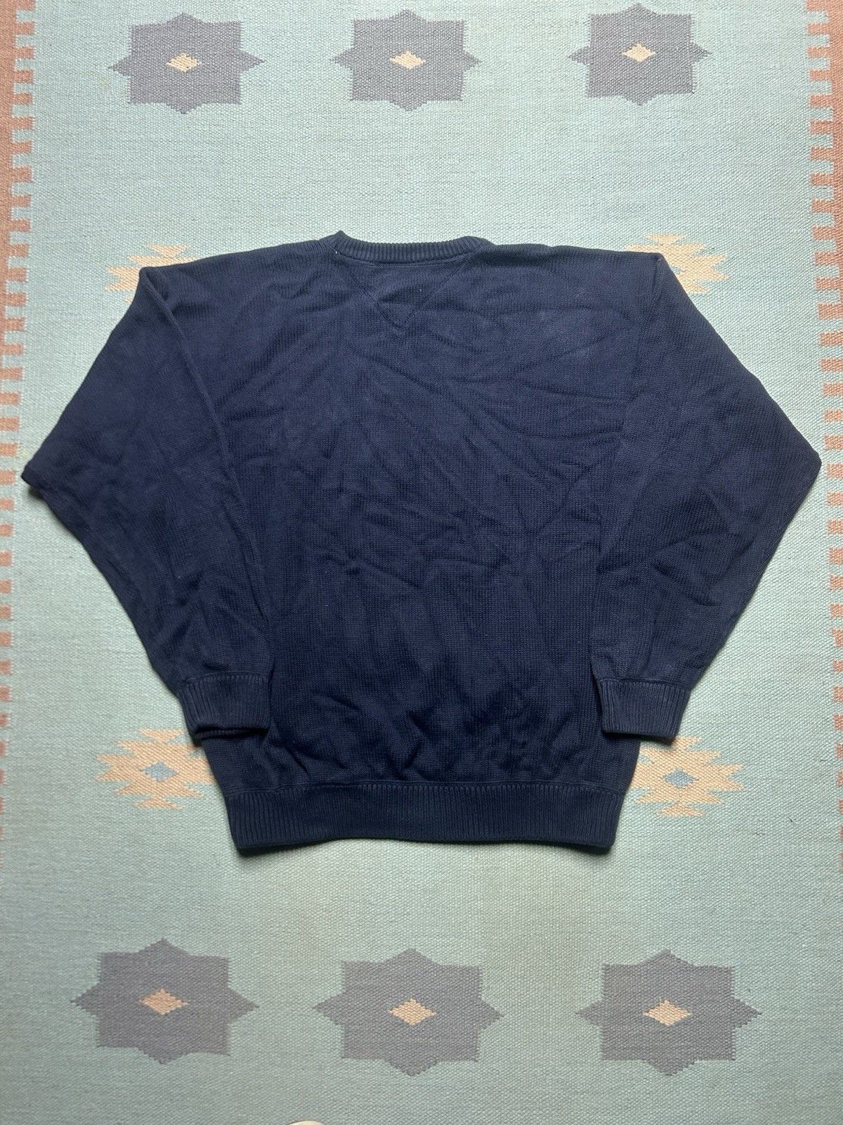 Tommy Hilfiger Vtg Tommy Hilfiger cotton knit sweater chunky heavy crest XL Size US XL / EU 56 / 4 - 6 Thumbnail