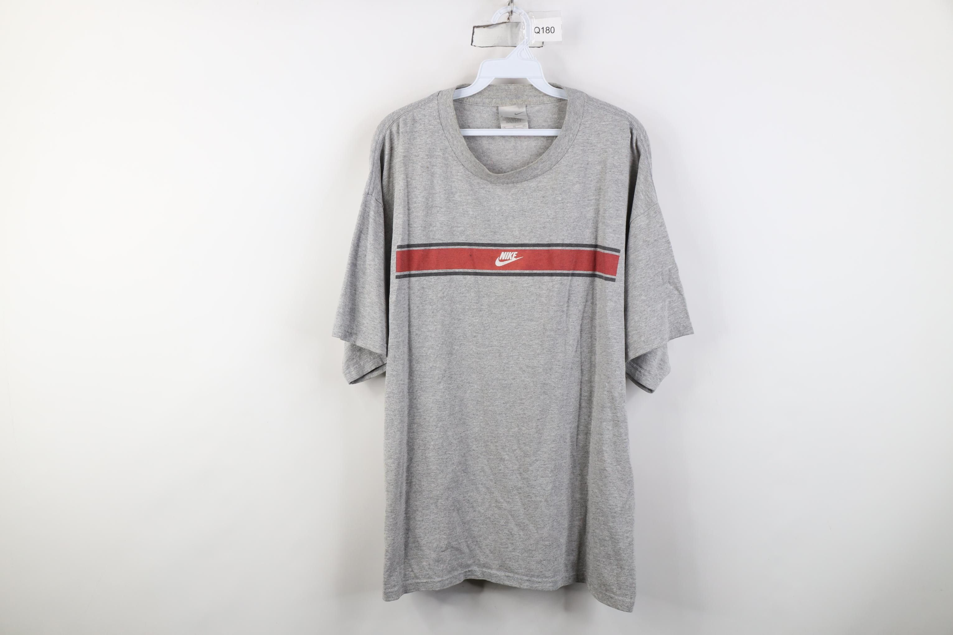 Nike Vintage Nike Travis Scott Center Swoosh T-Shirt Heather Gray Size US XL / EU 56 / 4 - 1 Thumbnail