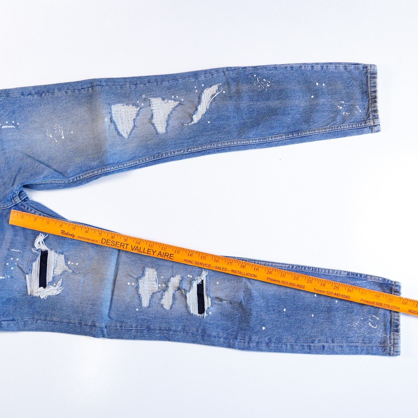 Topman Topman Denim Stretch Skinny Jeans Straight Leg Pants W32 L32 Size US 32 / EU 48 - 3 Thumbnail