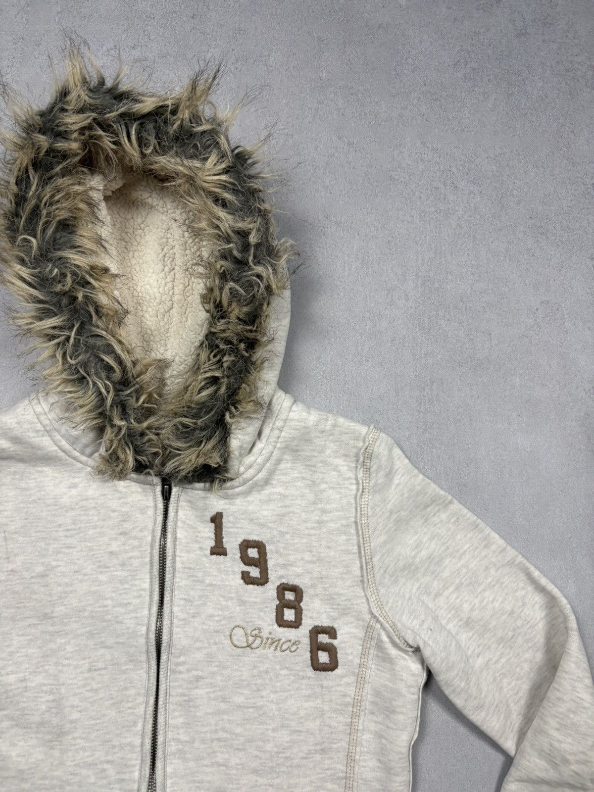 Hysteric Glamour Japanese Vintage Fur Hood Zip Hoodie Ifsix Lgb Style Y2K Size S / US 4 / IT 40 - 2 Thumbnail