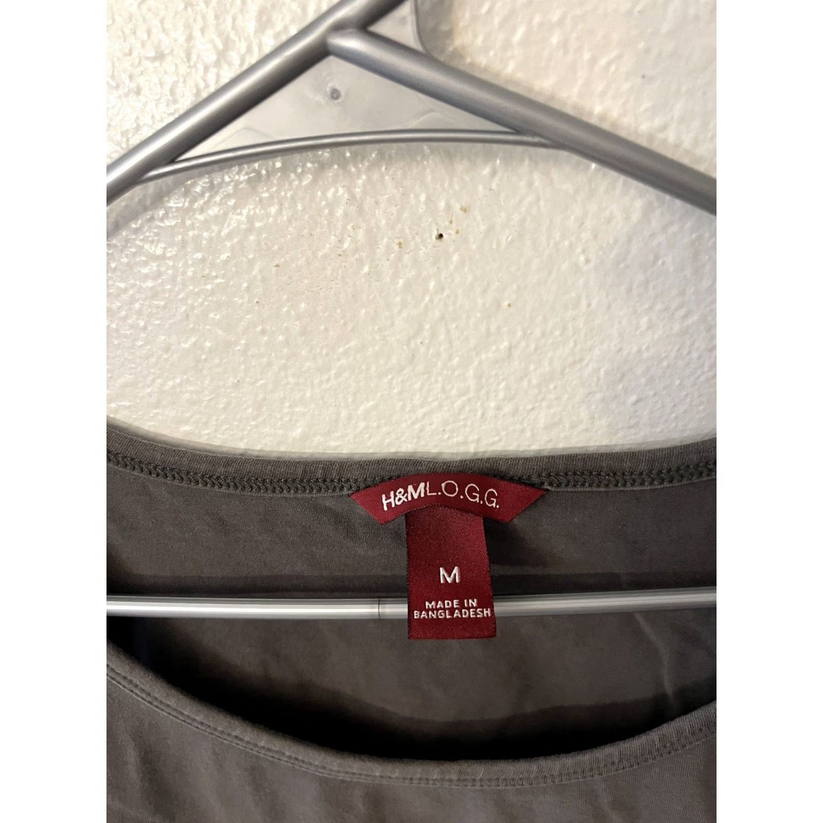 H&M H&M LOGG Tank Women Medium Gray Solid Cotton Modal Blouse Muscle Shirt Sleeveless Camisole Size M / US 6-8 / IT 42-44 - 2 Thumbnail