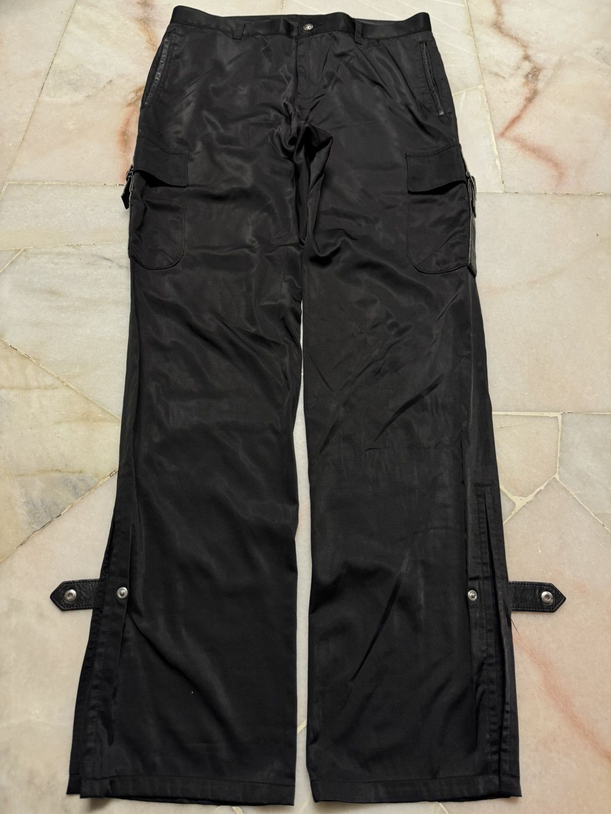 Studio D'Artisan Artisan Black Slack Cargo Button Leg Rare Japan Style Size US 30 / EU 46 - 3 Thumbnail