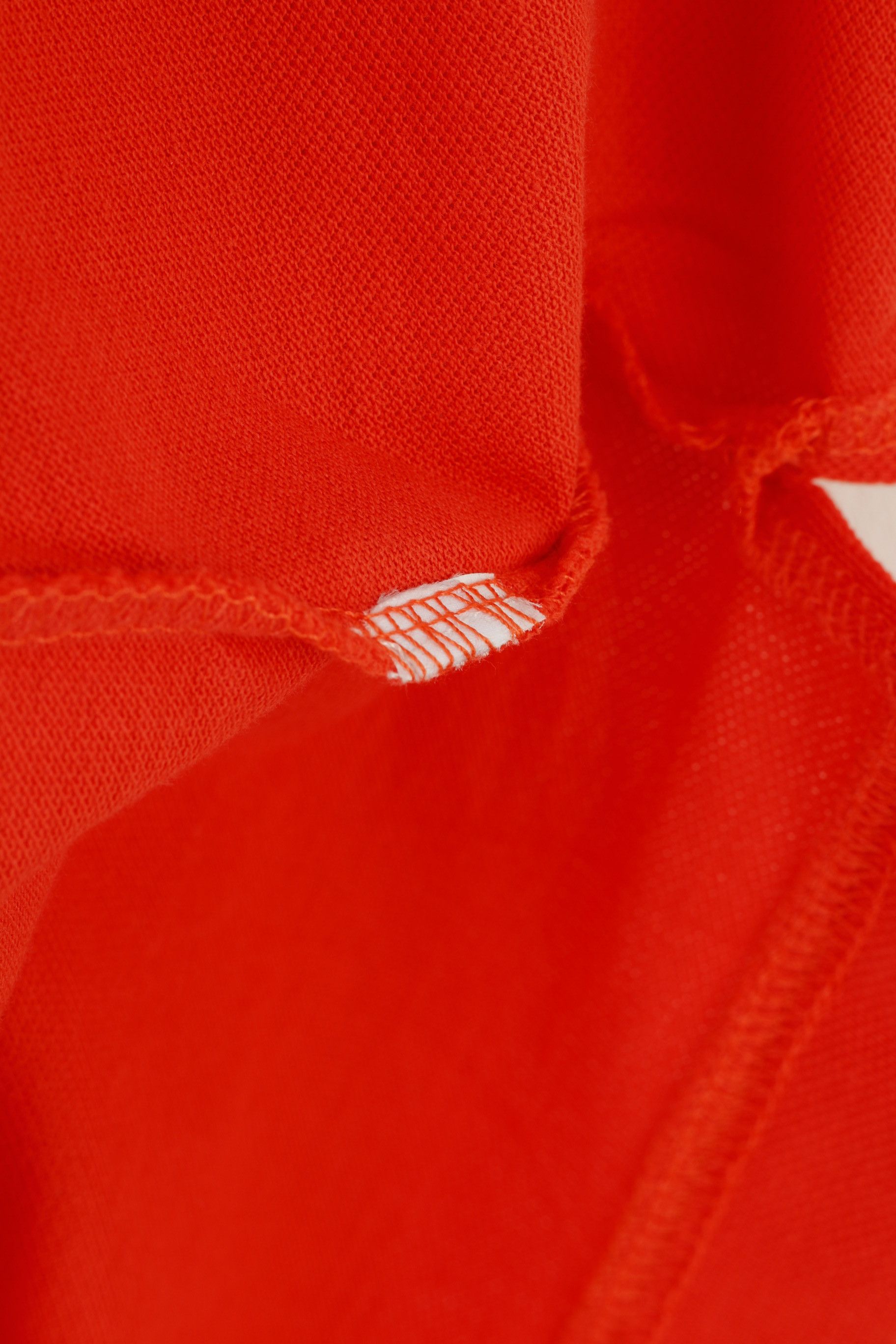 Vintage Nero Perla Men L Polo Shirt Orange Detailed Buttons 10845 Size US L / EU 52-54 / 3 - 6 Thumbnail