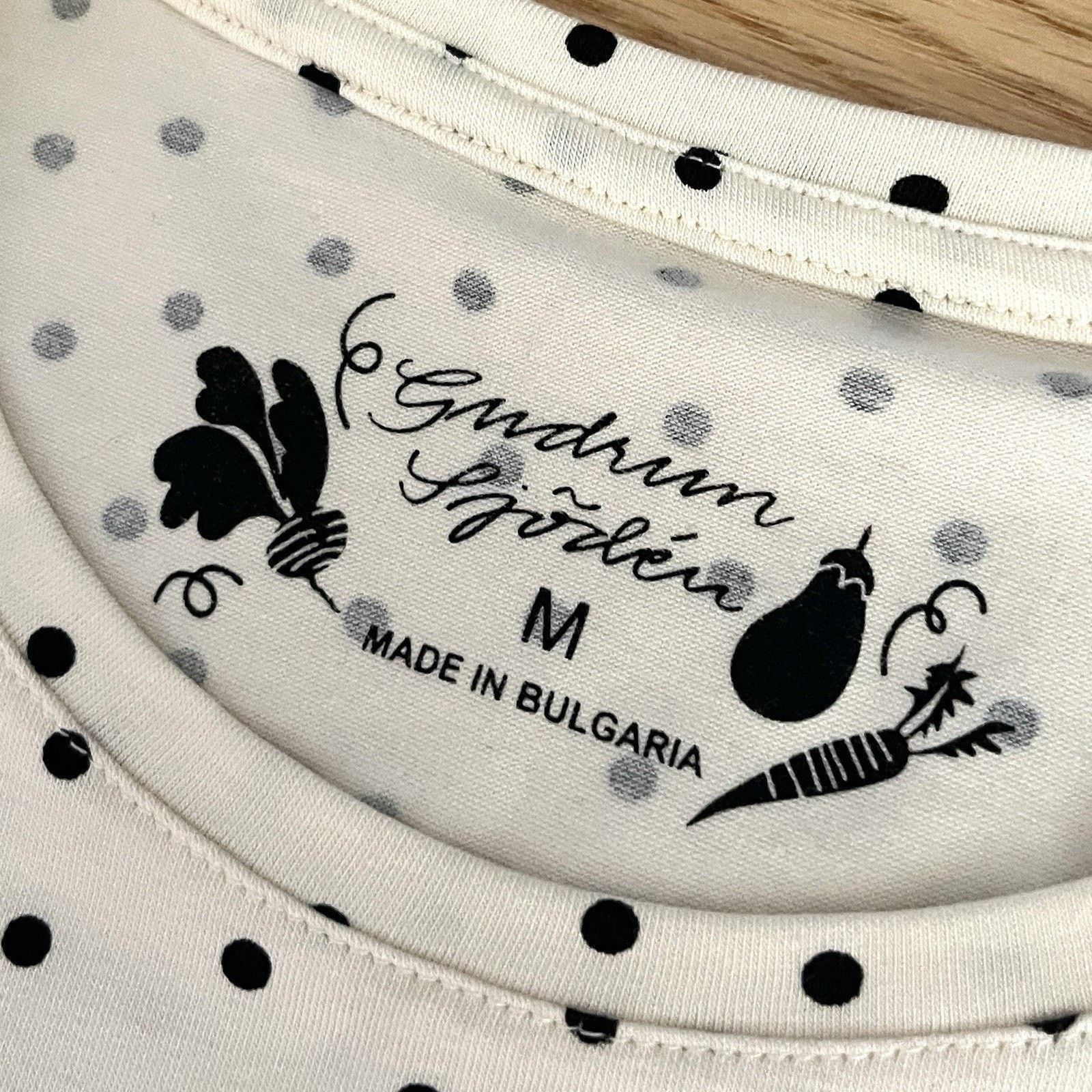 Other GUDRUN SJODEN Ivory Dotted 3/4 Sleeve Organic Shirt Size M Size M / US 6-8 / IT 42-44 - 6 Thumbnail