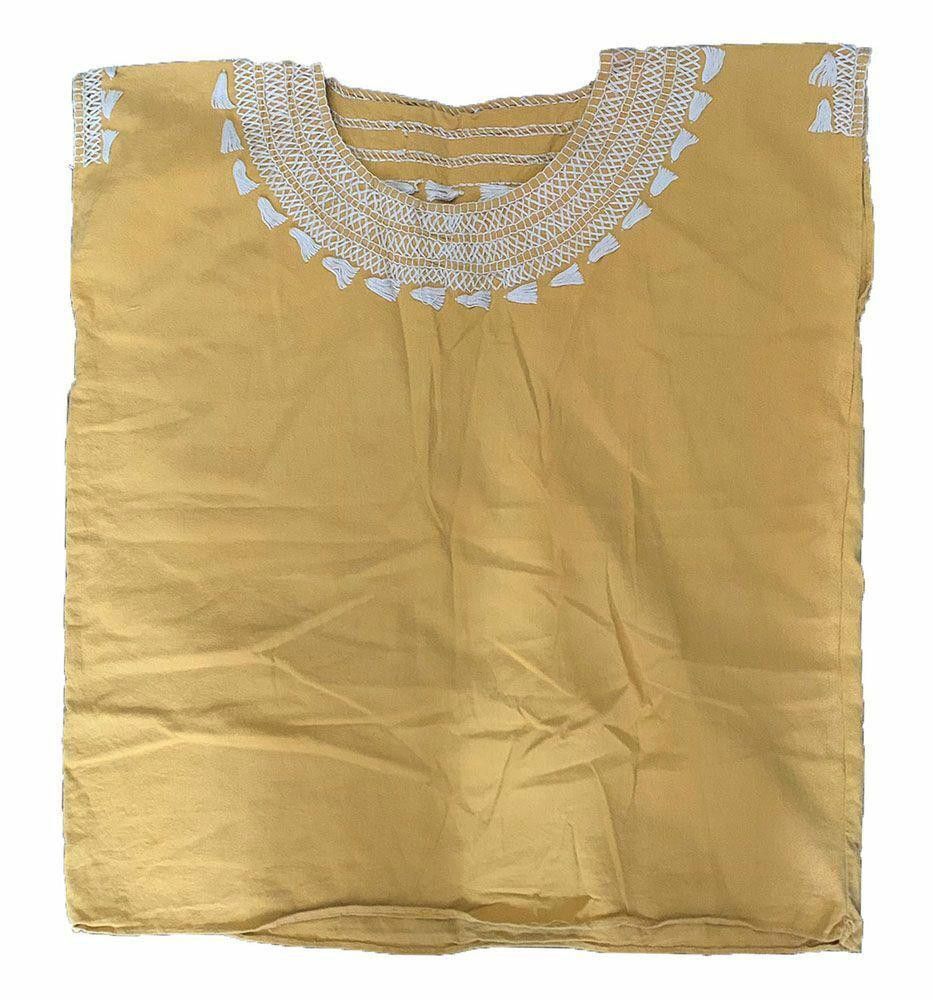 Designer Pre Owned Mustard Hand Made Blouse Xl Size XL / US 12-14 / IT 48-50 - 3 Thumbnail