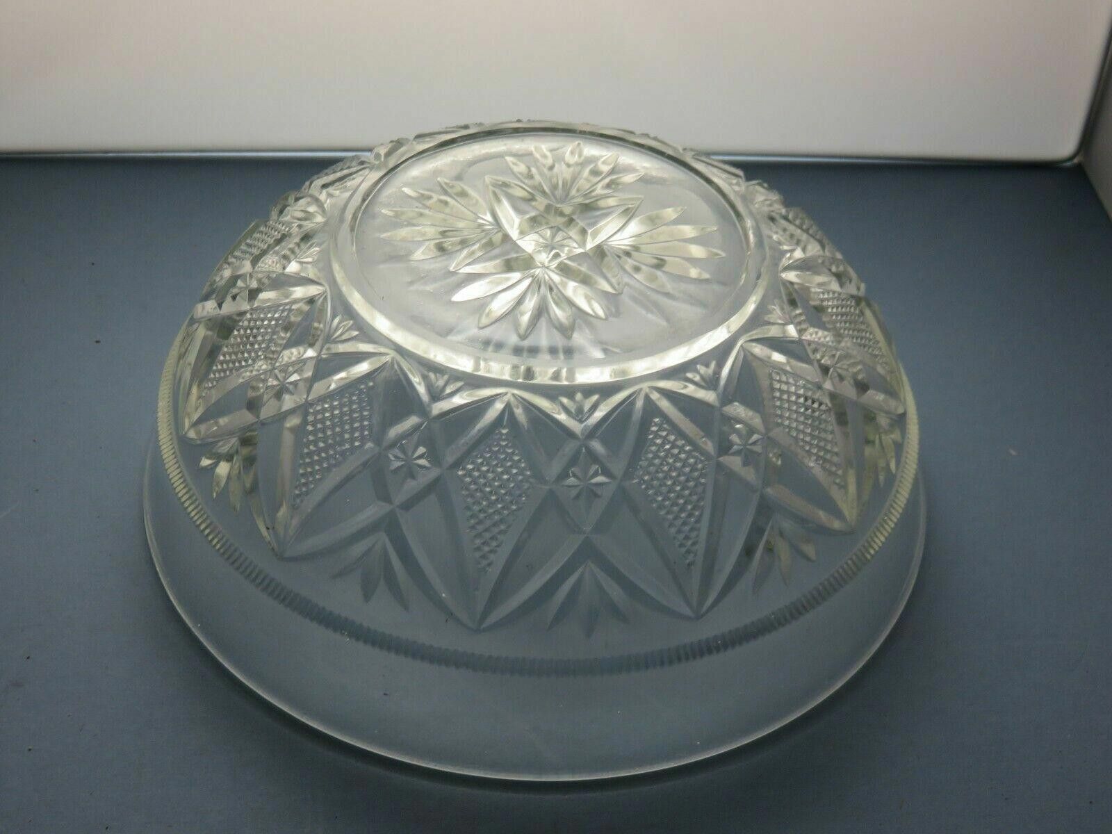 The Unbranded Brand Patterned Pressed Glass Fruit Salad Bowl 3 1/3" Size ONE SIZE - 5 Thumbnail