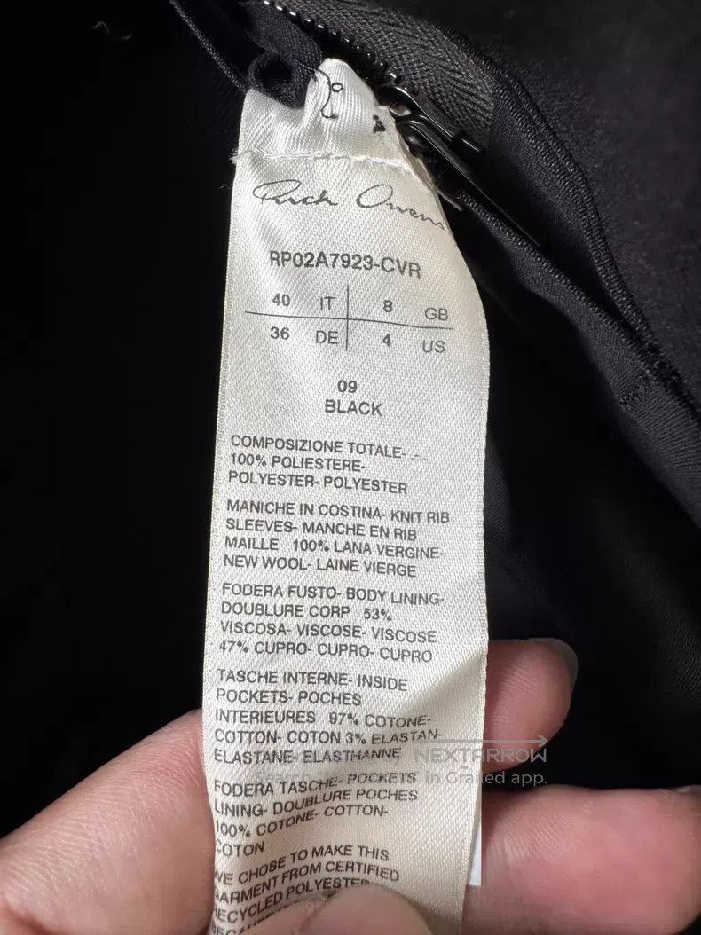 Rick Owens RICK OWENS Oversized Shoulder Patchwork Coat Size US XXS / EU 40 - 5 Thumbnail