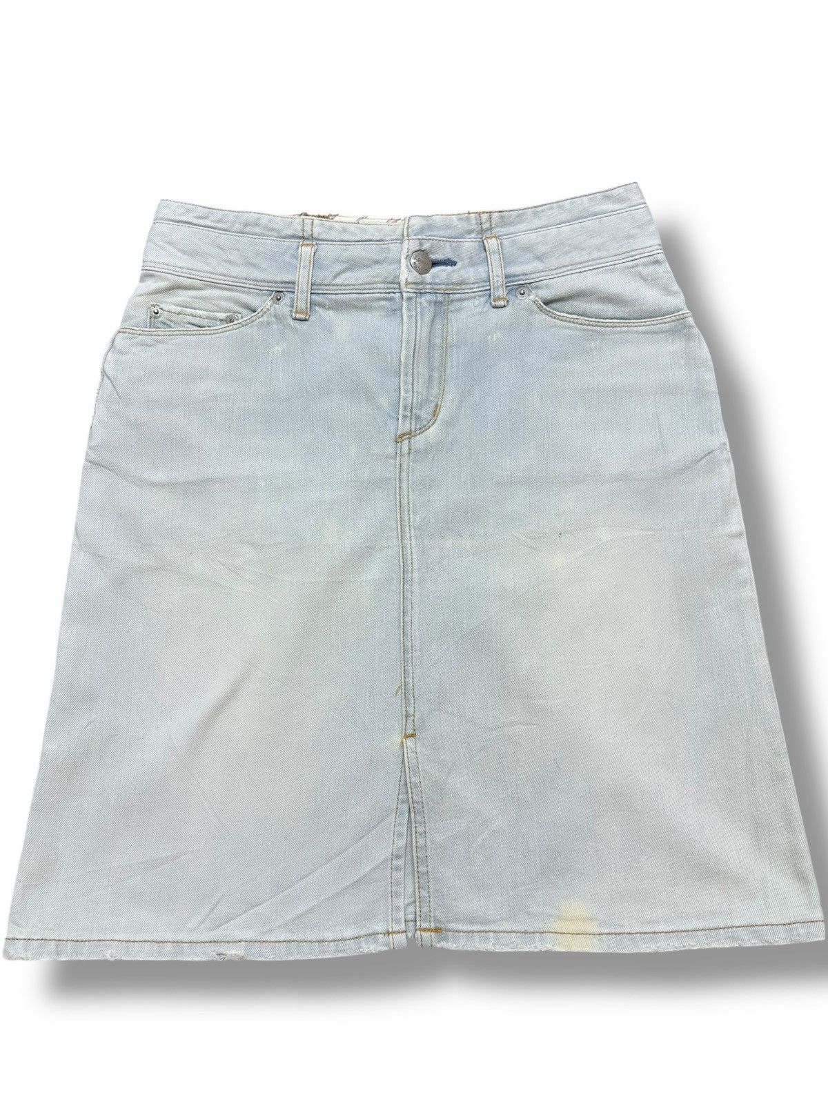 Katharine Hamnett London Vintage Katherine Hamnet London Faded Mini Skirts Size 28" / US 6 / IT 42 - 1 Thumbnail