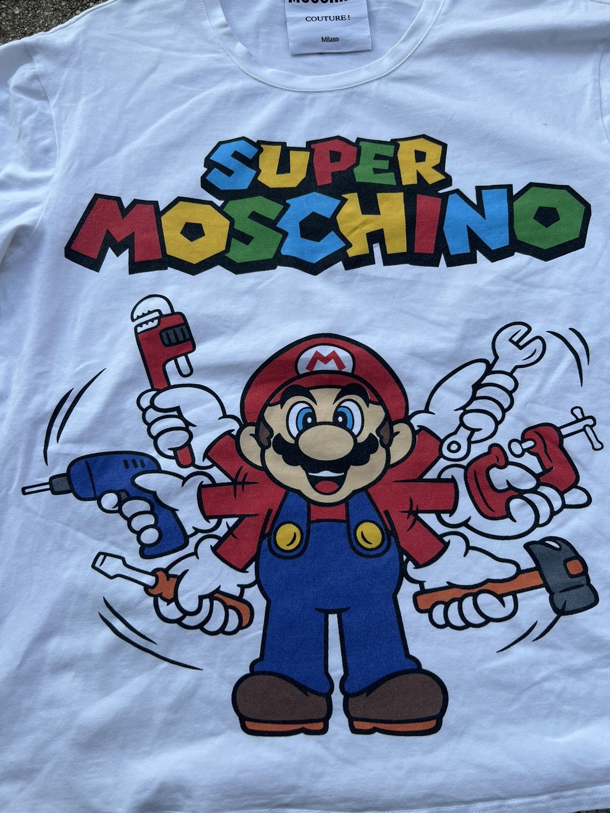 Cartoon Network × Moschino Super Moschino Mario Shirt Size US M / EU 48-50 / 2 - 4 Thumbnail