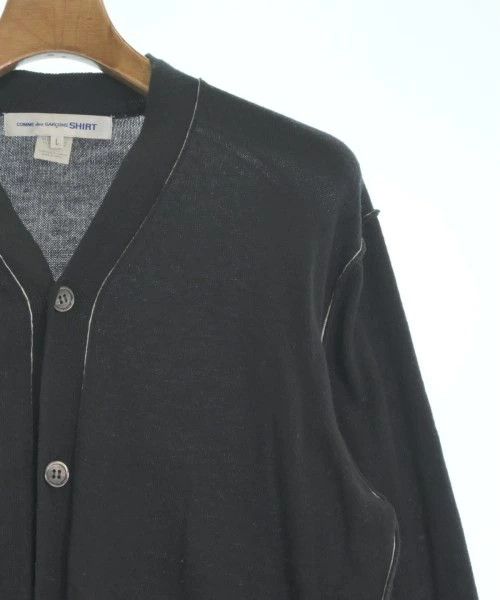 Comme des Garcons SHIRT Sweater cardigan V-neck plain button up acrylic Dark Blue Size US L / EU 52-54 / 3 - 3 Thumbnail