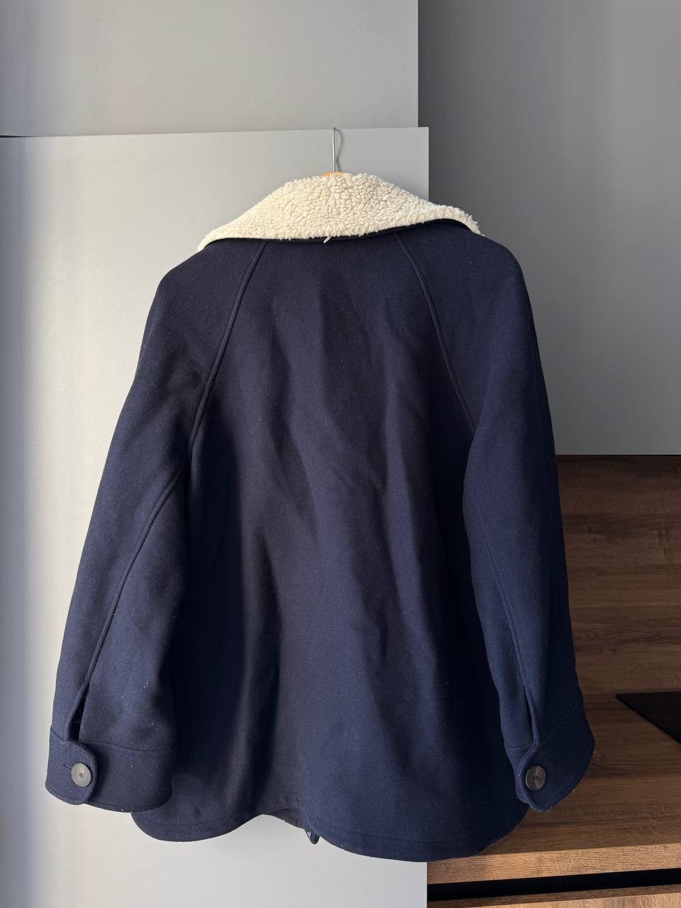 Sezane Sezane Leo Coat wool short in mint Blue SZ36 bust 46in over Size S / US 4 / IT 40 - 6 Thumbnail