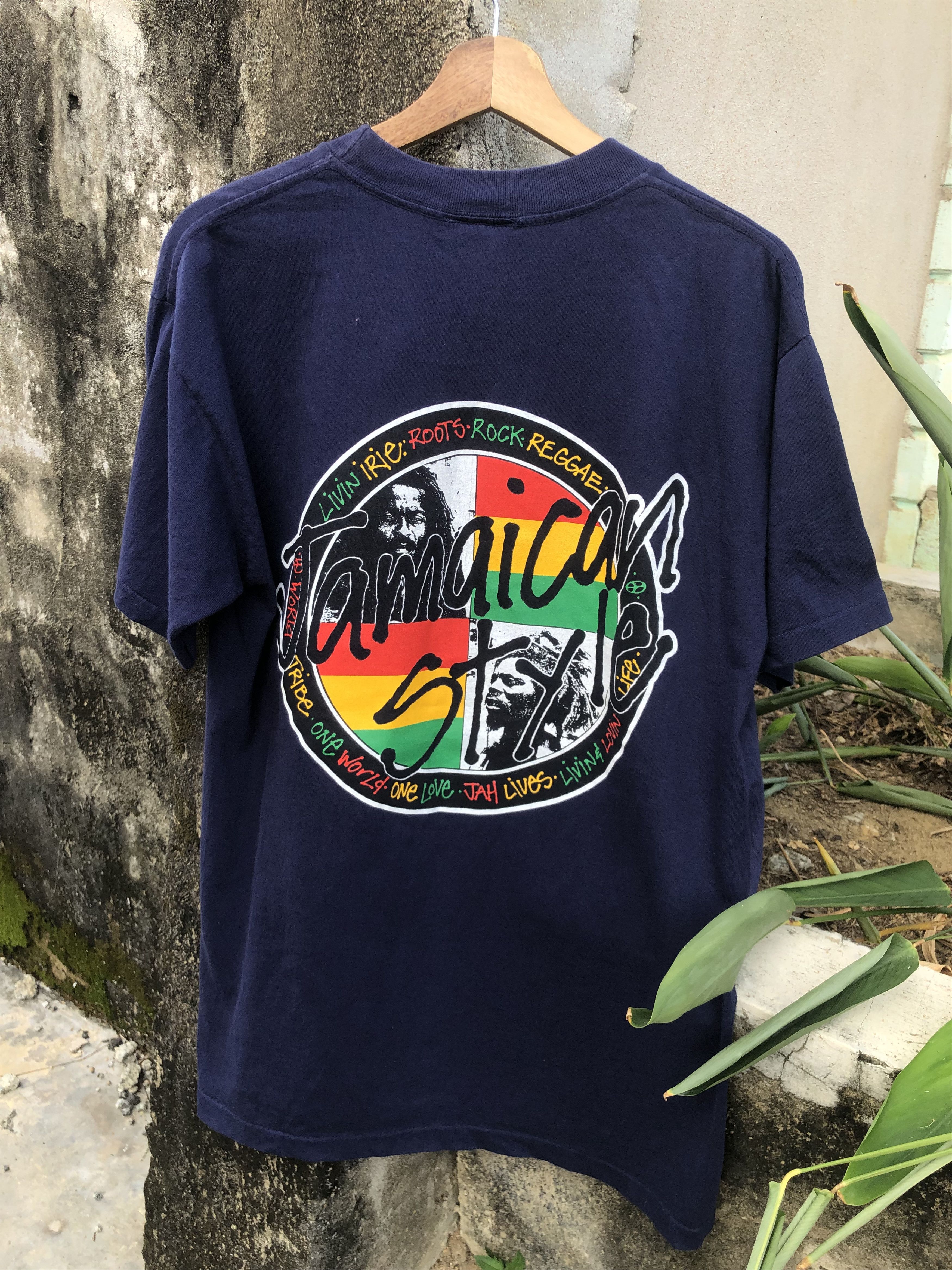 Bob Marley Vintage 90s Bob Marley Jamaican Style Tee Size US L / EU 52-54 / 3 - 1 Thumbnail