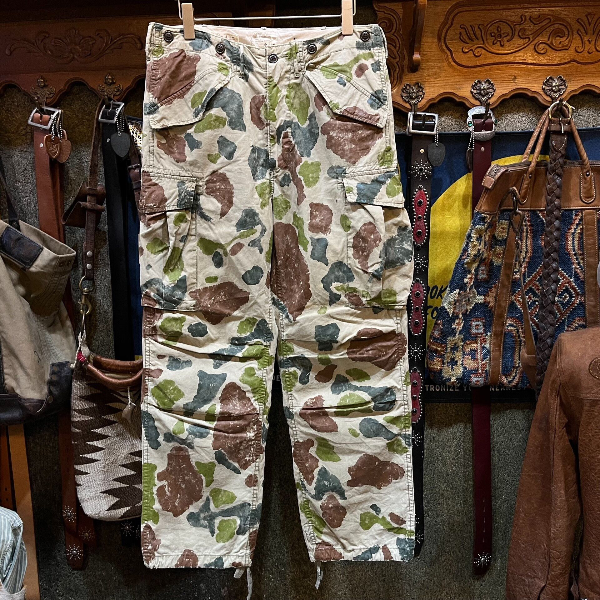 limited edition RRL camouflage casual pants