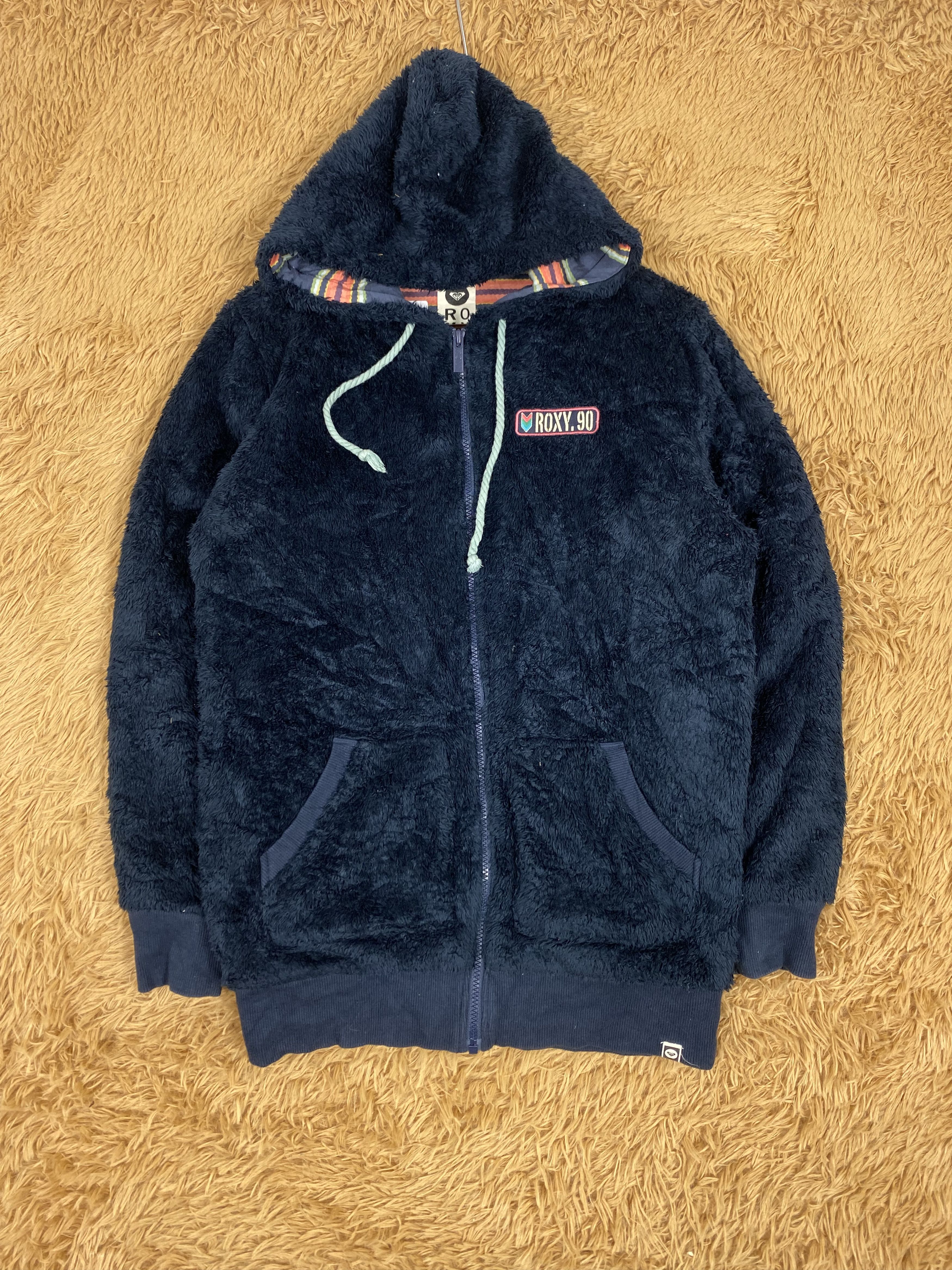 Vintage Vintage Roxy Hoodie Fleece Jacket Size L / US 10 / IT 46 - 1 Thumbnail
