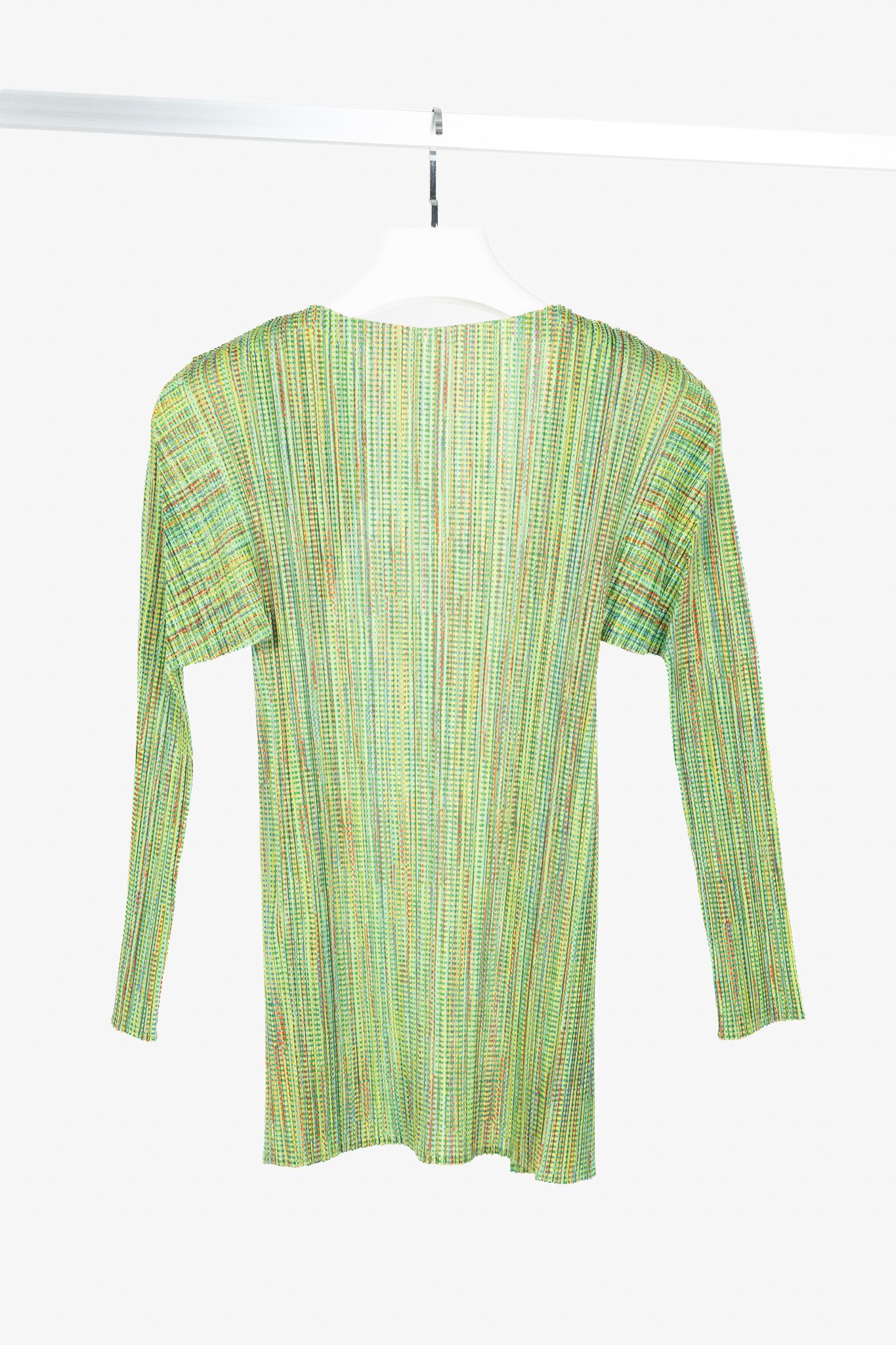 Pleats Please Issey Miyake Pleats Please Issey Miyake Pixel-Print Open-Front Cardigan Size ONE SIZE - 2 Thumbnail