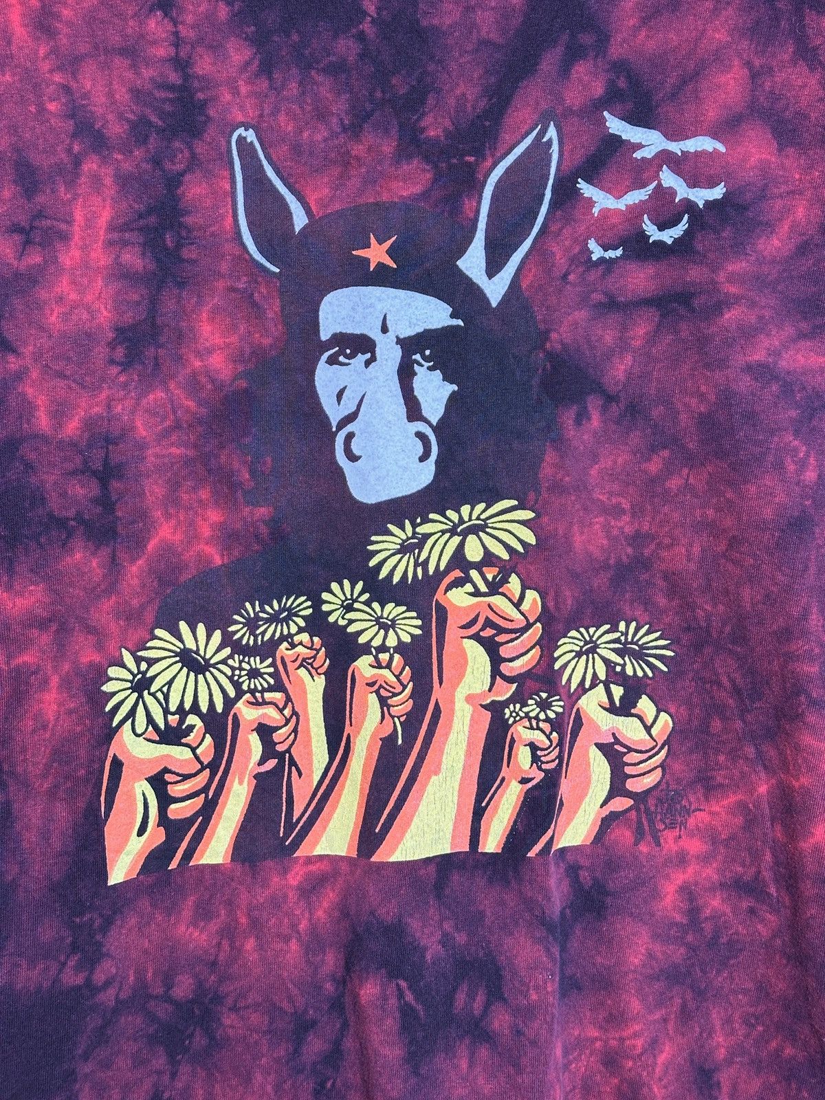Anvil × Vintage Gov't Mule Kinder Revolution 2008 Tour Red Tie Dye T-Shirt Size US L / EU 52-54 / 3 - 2 Thumbnail