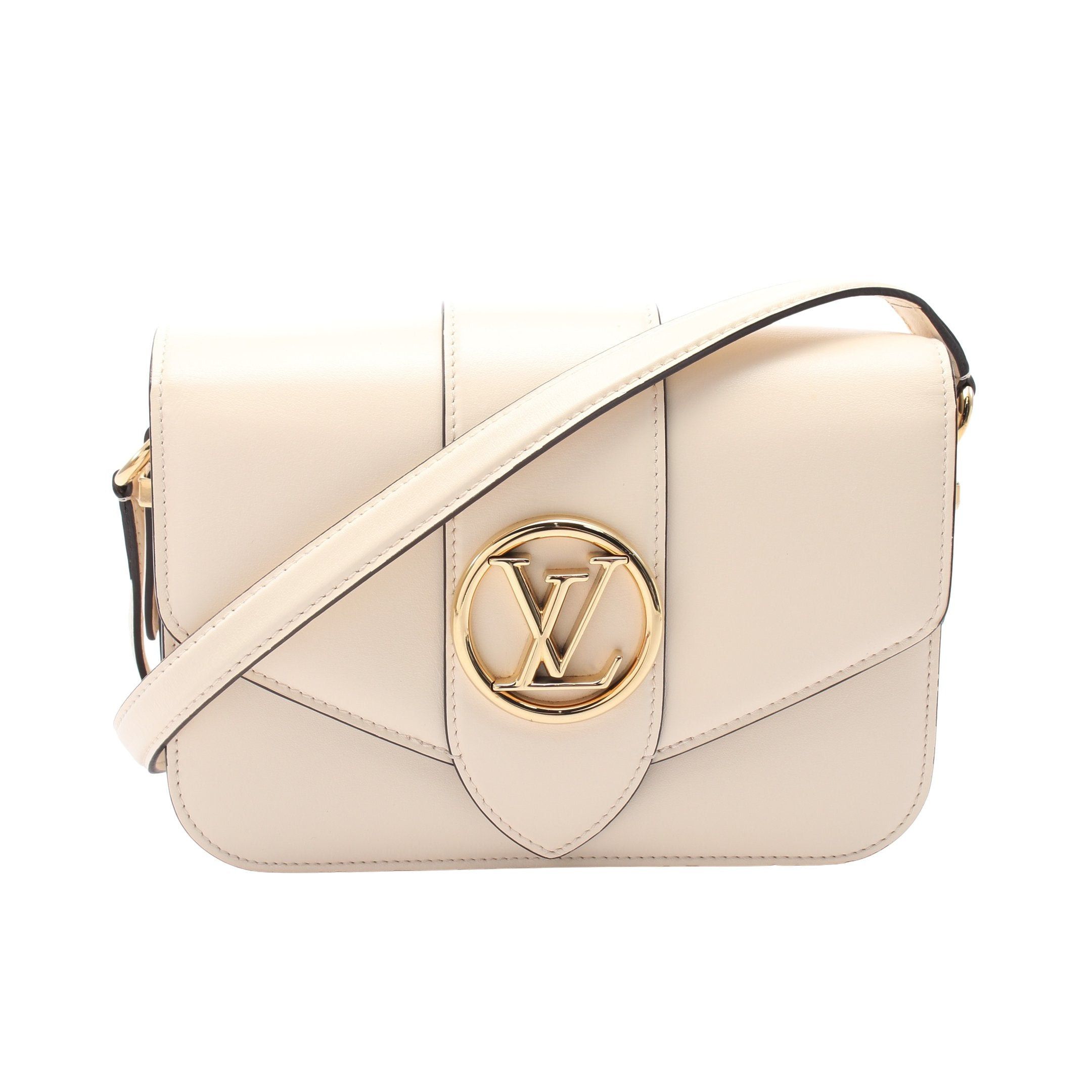 Louis Vuitton Louis Vuitton Lv Pont 9 Neuf Claim Shoulder Bag Leather Ivory Size ONE SIZE - 1 Thumbnail