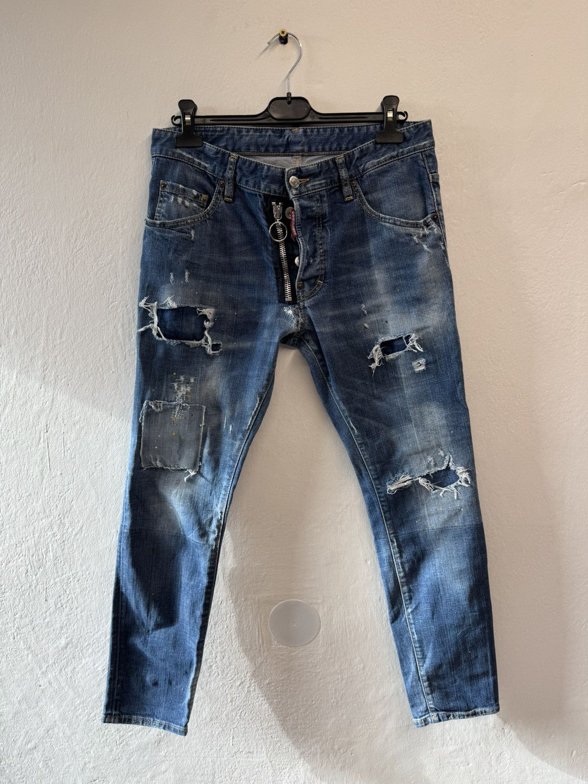 Designer × Dsquared2 Dsquared2 Skater Jeans Distressed Washed Made in Italy Size US 32 / EU 48 - 1 Thumbnail