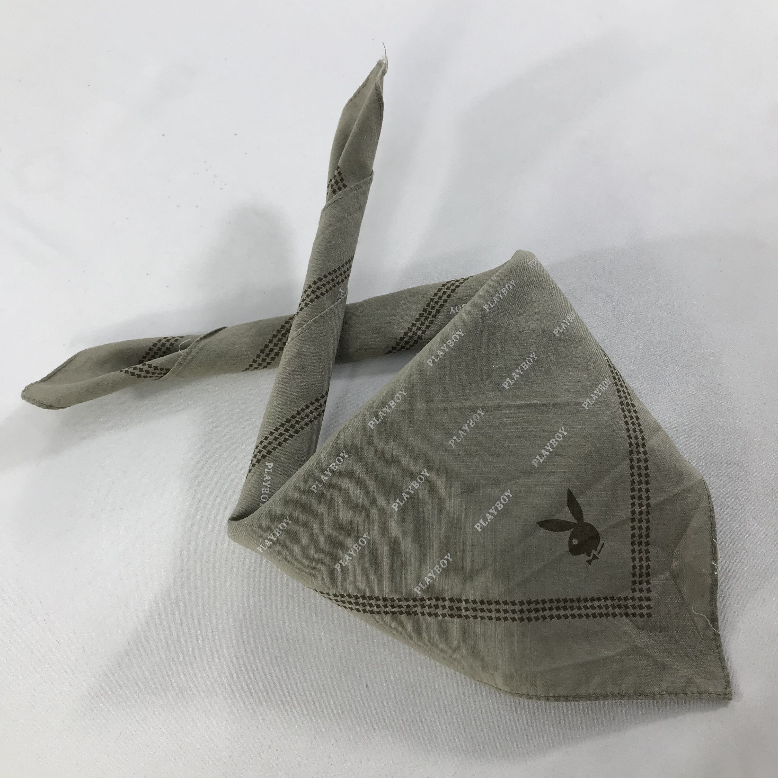 Playboy × Vintage Playboy Bandana / Handkerchief / Neckerchief - S1697 Size ONE SIZE - 4 Thumbnail