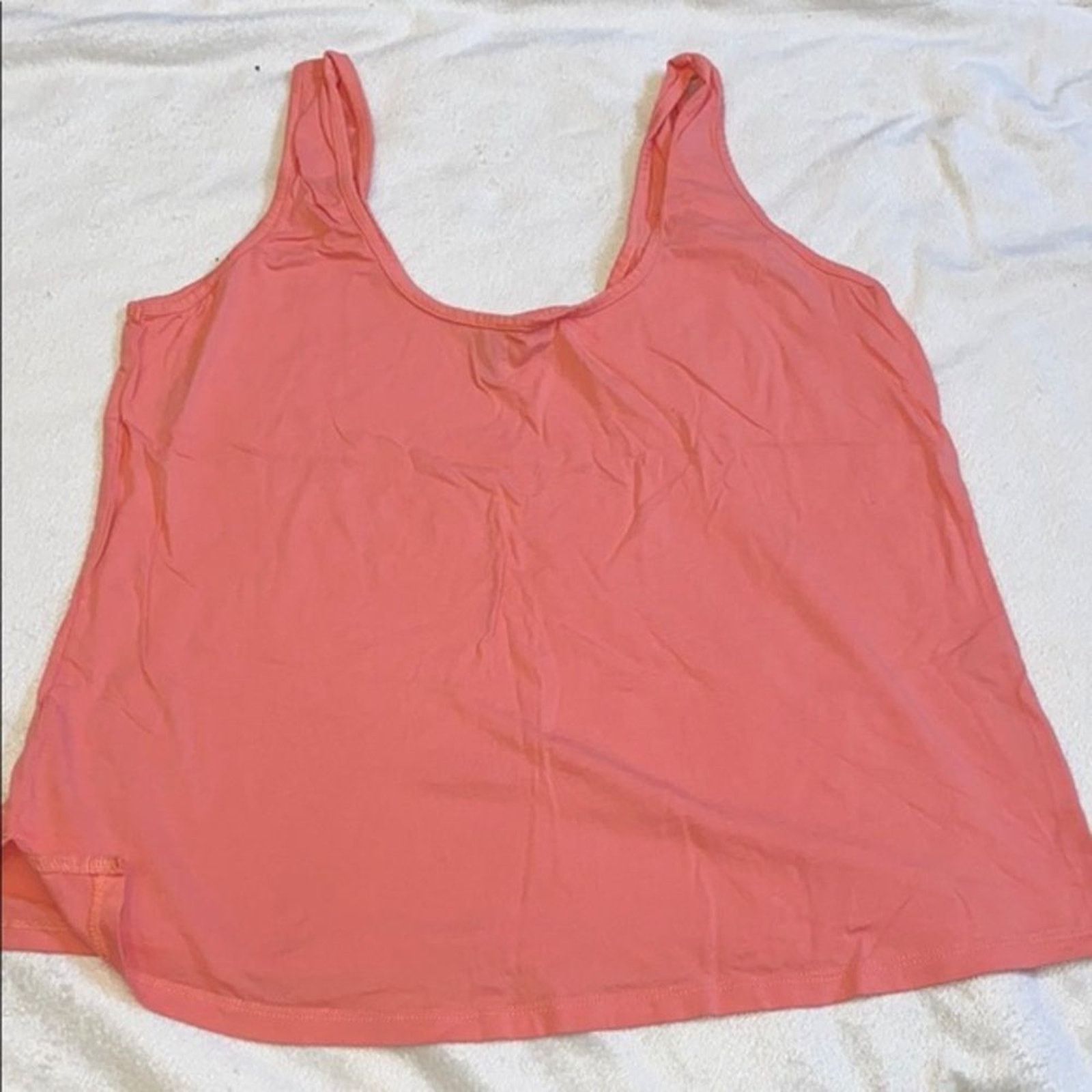 Asos ASOS Salmon Pink Layering Tank Top | Sz 10 Size L / US 10 / IT 46 - 2 Thumbnail