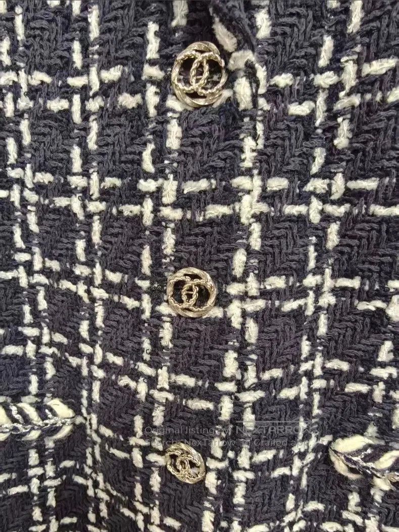 Chanel Chanel Tweed Checkered Jacket . Size US M / EU 48-50 / 2 - 2 Thumbnail
