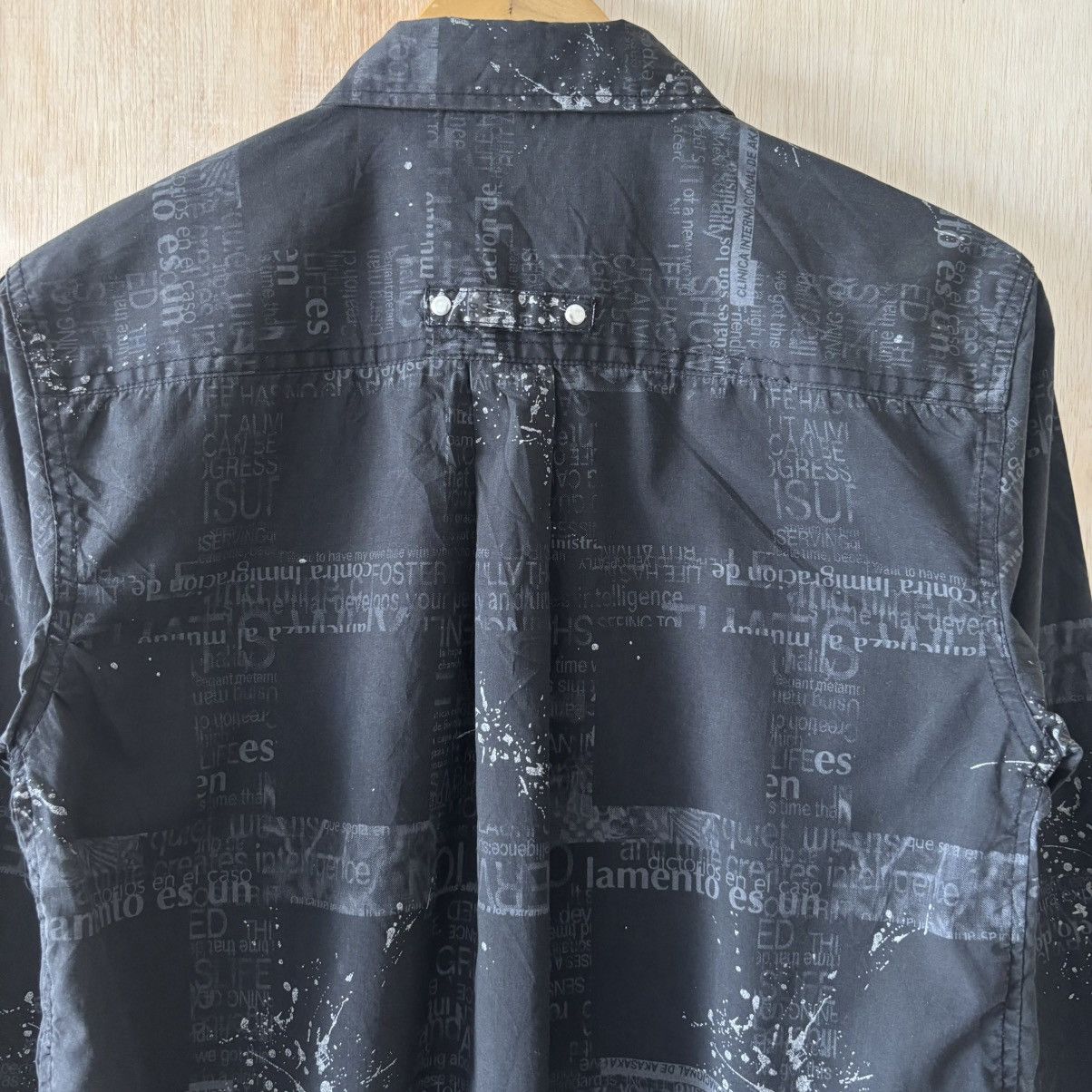 Japanese Brand Y2K Emo Grunge Gothic Poem Style Black Shirts Size US M / EU 48-50 / 2 - 8 Thumbnail