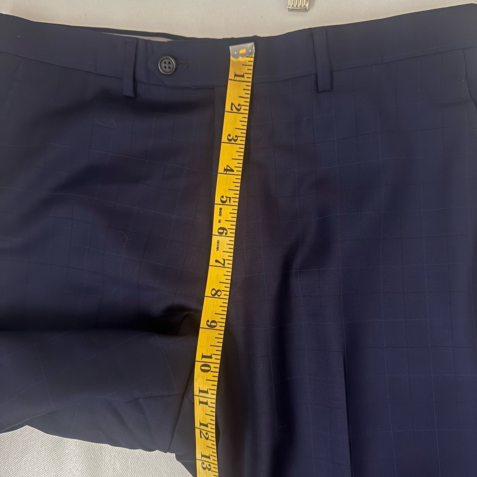 Hart Schaffner Marx Hart Schaffner Marx Suit Wool Blend Window Pane Union USA Size 38R - 15 Thumbnail
