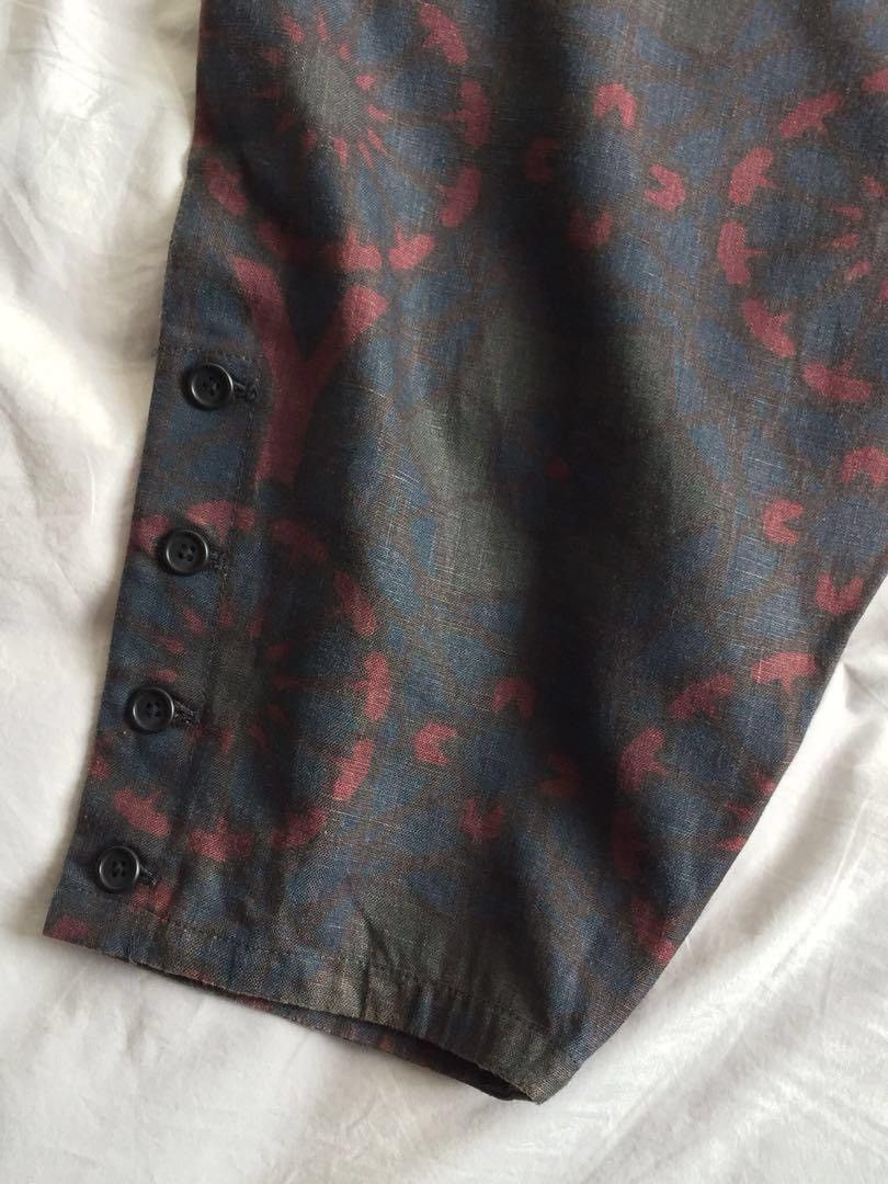 Yohji Yamamoto Yohji Yamamoto Pout Homme Linen Sarouel Pants Bordeaux SS15 Size US 32 / EU 48 - 12 Thumbnail