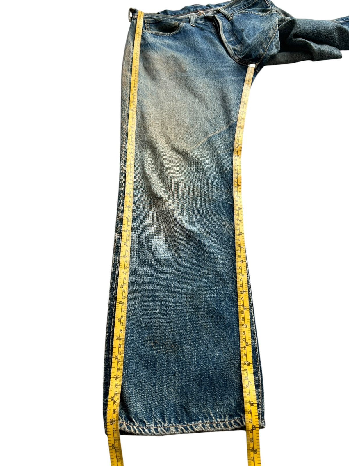 The Real McCoy's Vintage Mccoy Distressed Mudwash Denim Jeans 31x29 Size US 31 - 13 Thumbnail