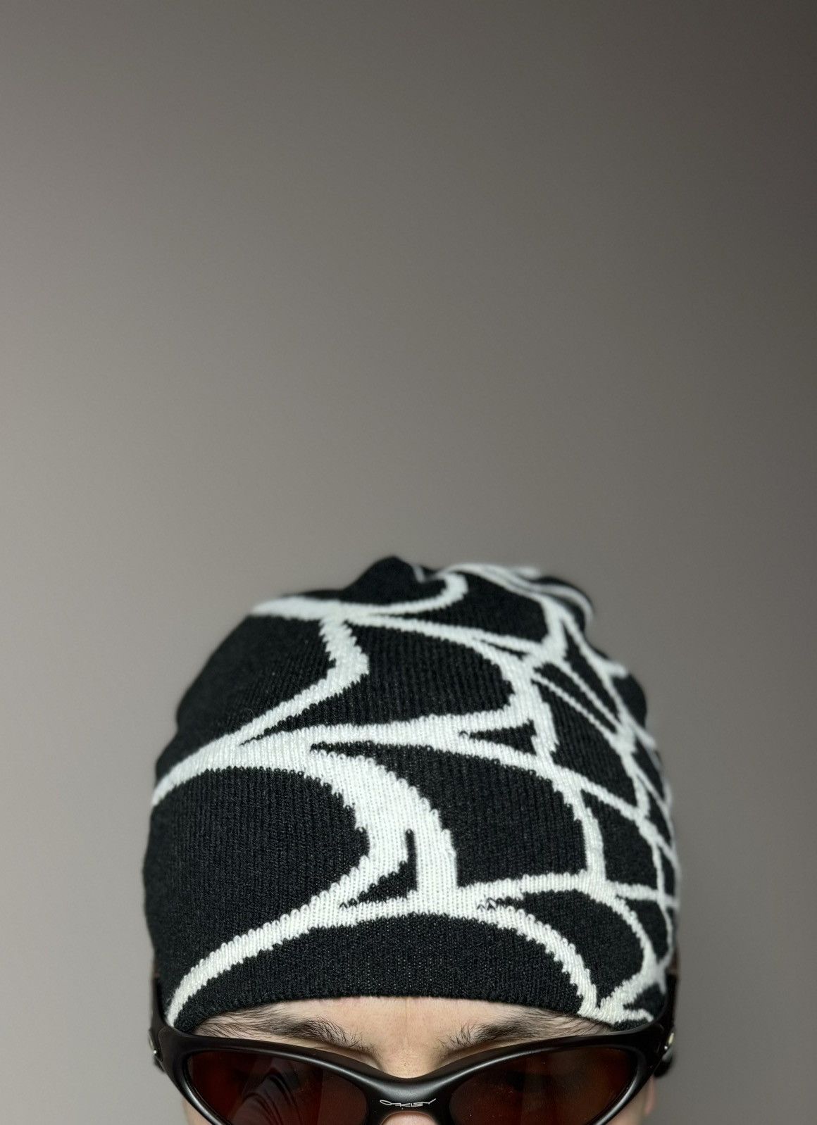 Vintage Spiders Web Beanie Hat Size ONE SIZE - 2 Thumbnail