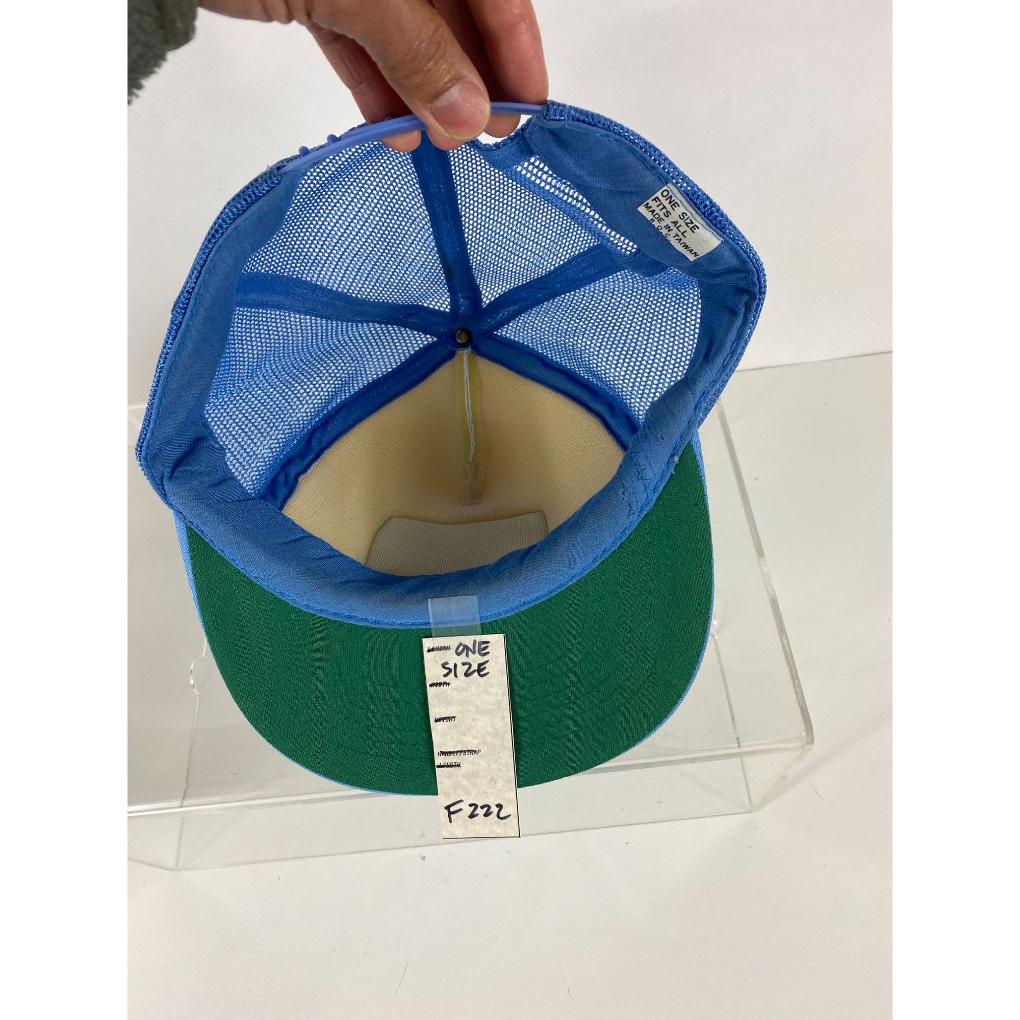 Other × Vintage Vintage Nashville Patched Trucker Mesh Snapback Hat Cap Blue Size ONE SIZE - 6 Thumbnail