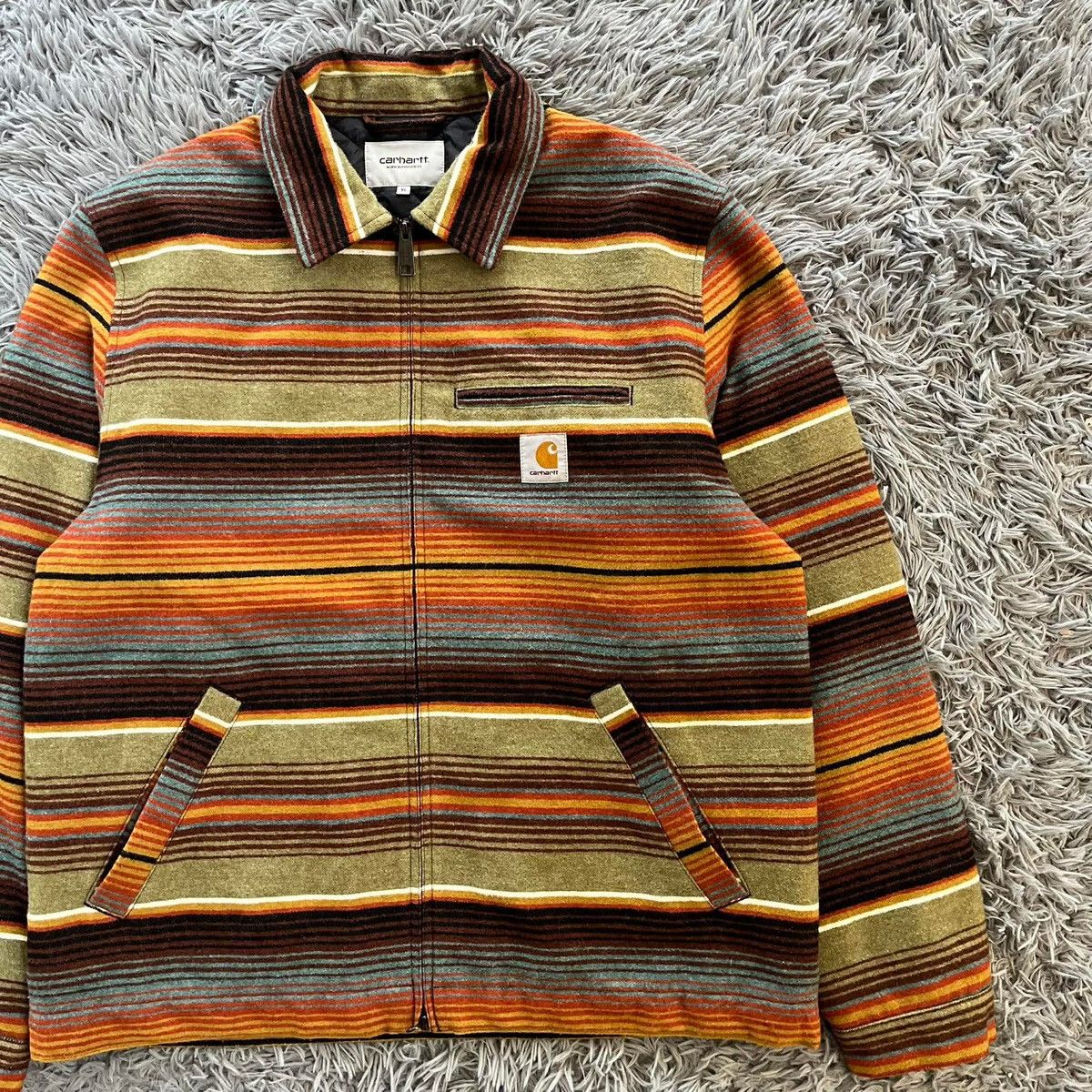 Carhartt Carhartt WIP Tucson StripeDollar DetroitJacket Quilted Lined Size US XL / EU 56 / 4 - 5 Thumbnail