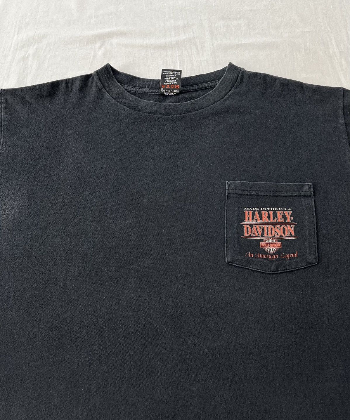 Harley Davidson Vintage 2001 Harley Davidson Las Vegas Pocket Long Sleeve Size US L / EU 52-54 / 3 - 6 Thumbnail