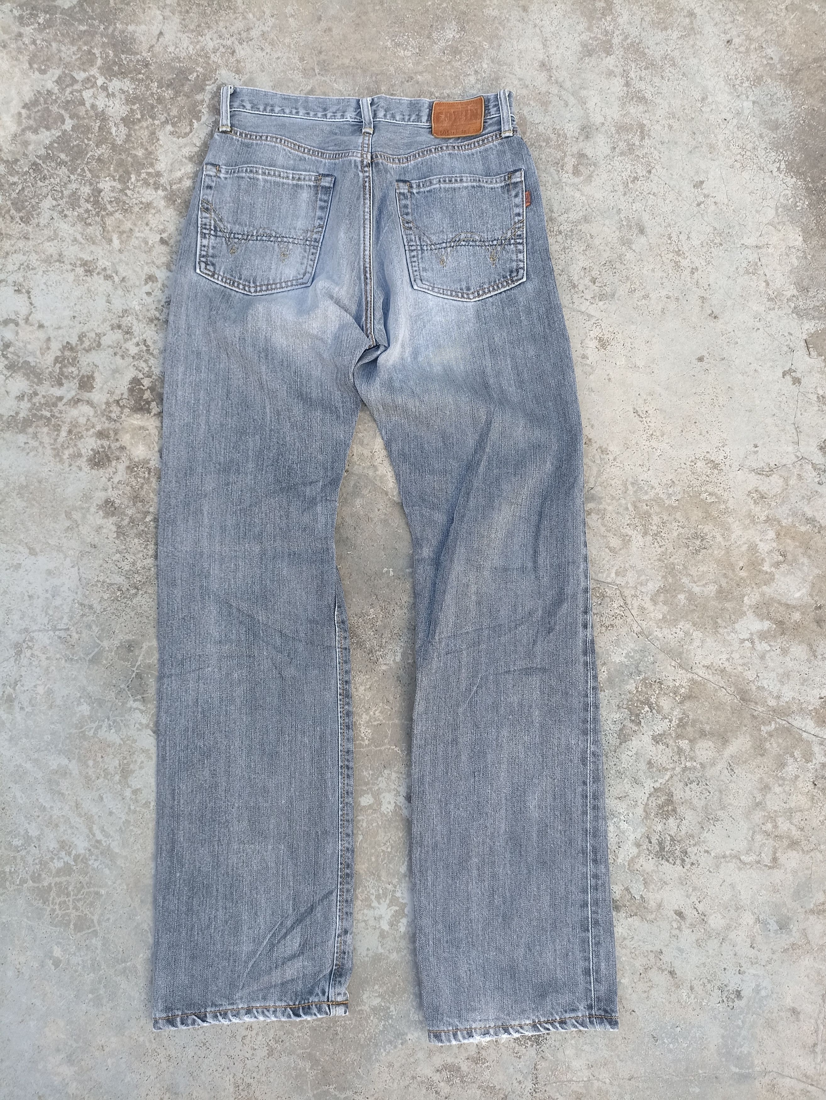 Beauty Beast Vintage Edwin jeans Edwin 505ZX denim washed black faded Size US 30 / EU 46 - 11 Thumbnail