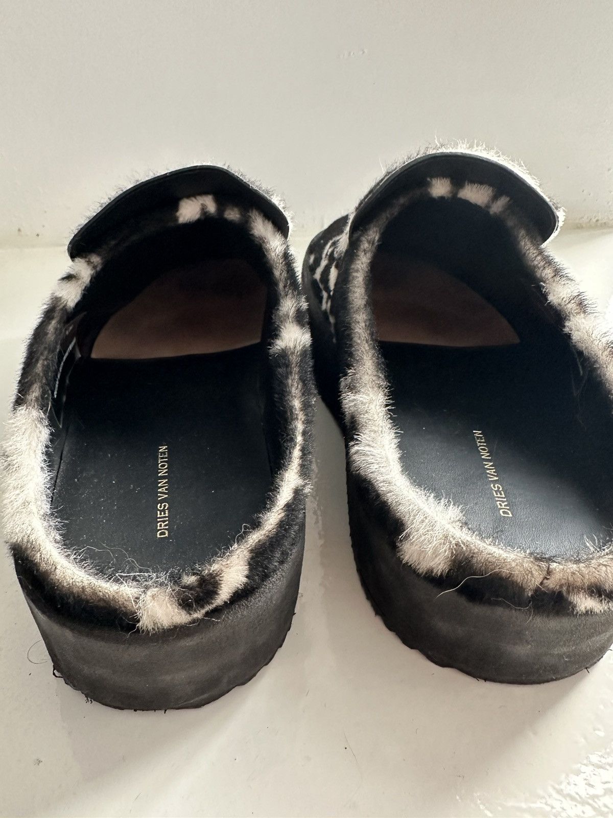 Dries Van Noten Calf skin pony platform shoes Size US 12 / EU 45 - 8 Thumbnail