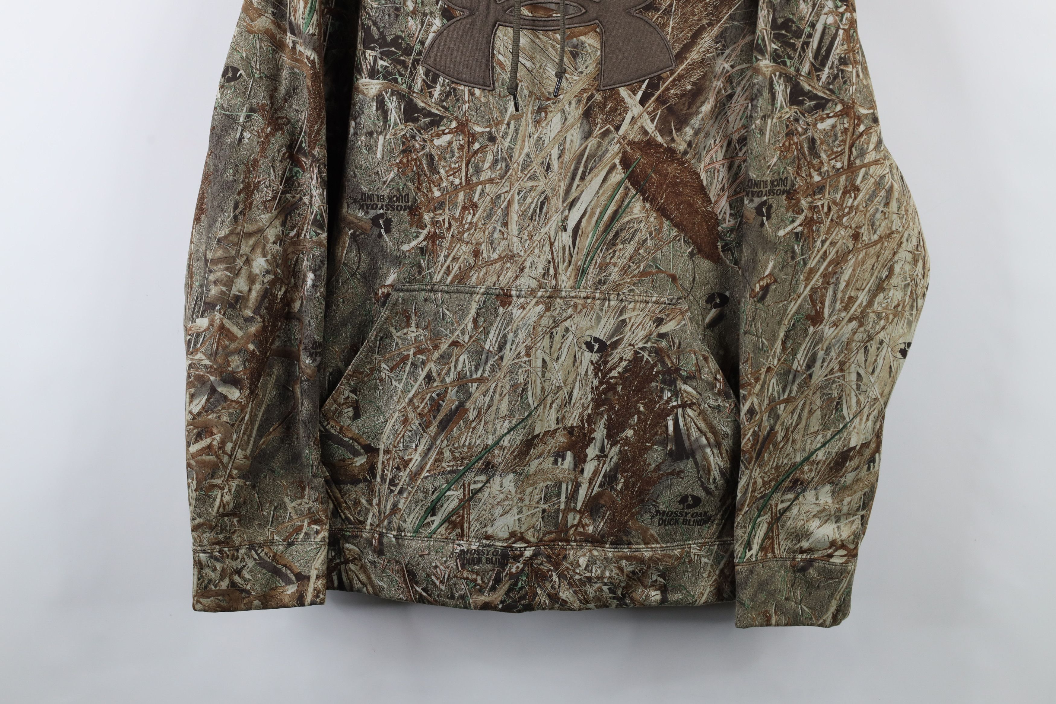 Under Armour × Vintage Under Armour Blind Mossy Oak Camouflage Hoodie Sweatshirt Size US L / EU 52-54 / 3 - 3 Thumbnail