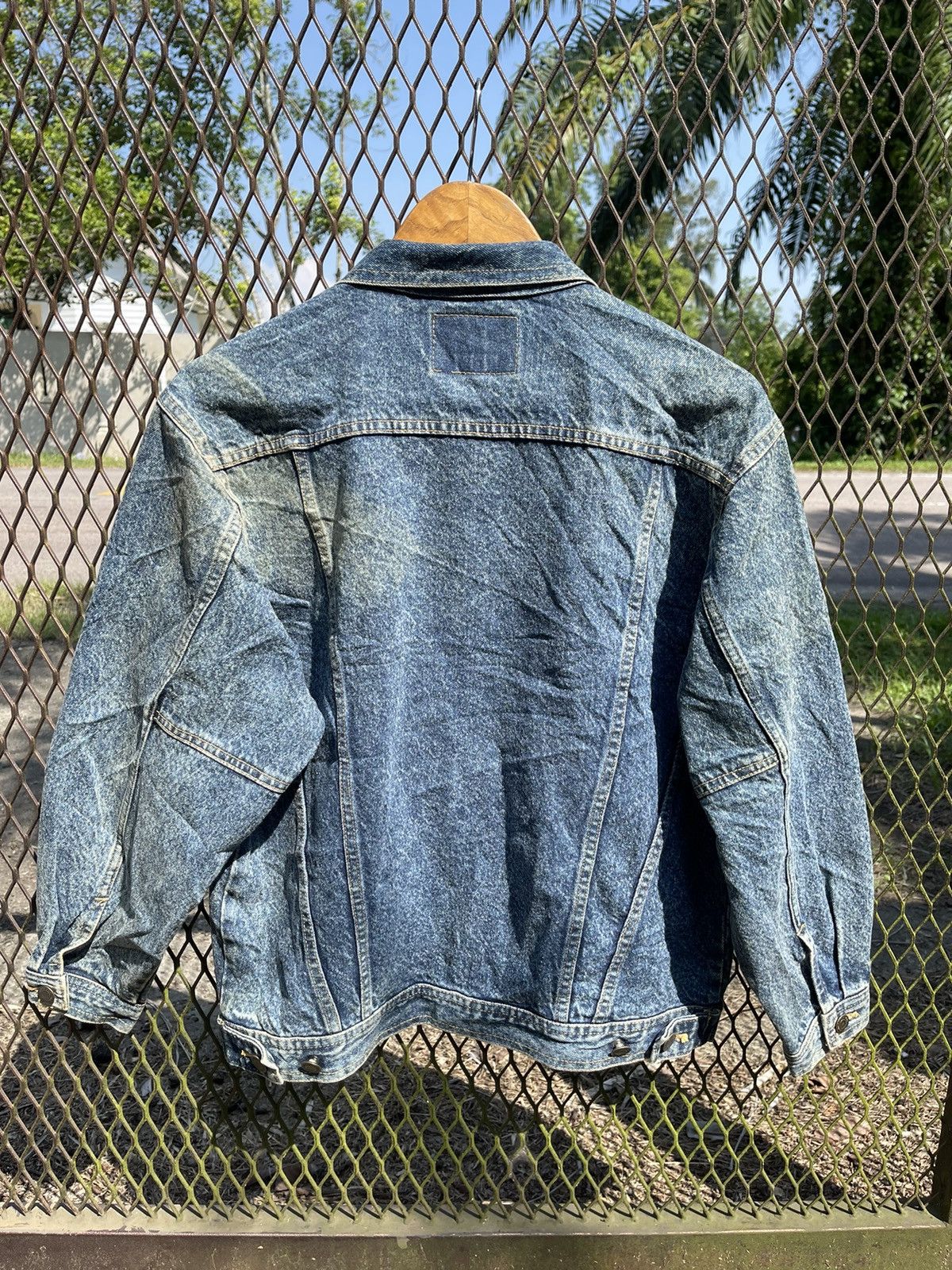 Japanese Brand Vintage Tom Cat Distressed Denim Jacket 90s JapaneseWorkwear Size US M / EU 48-50 / 2 - 7 Thumbnail