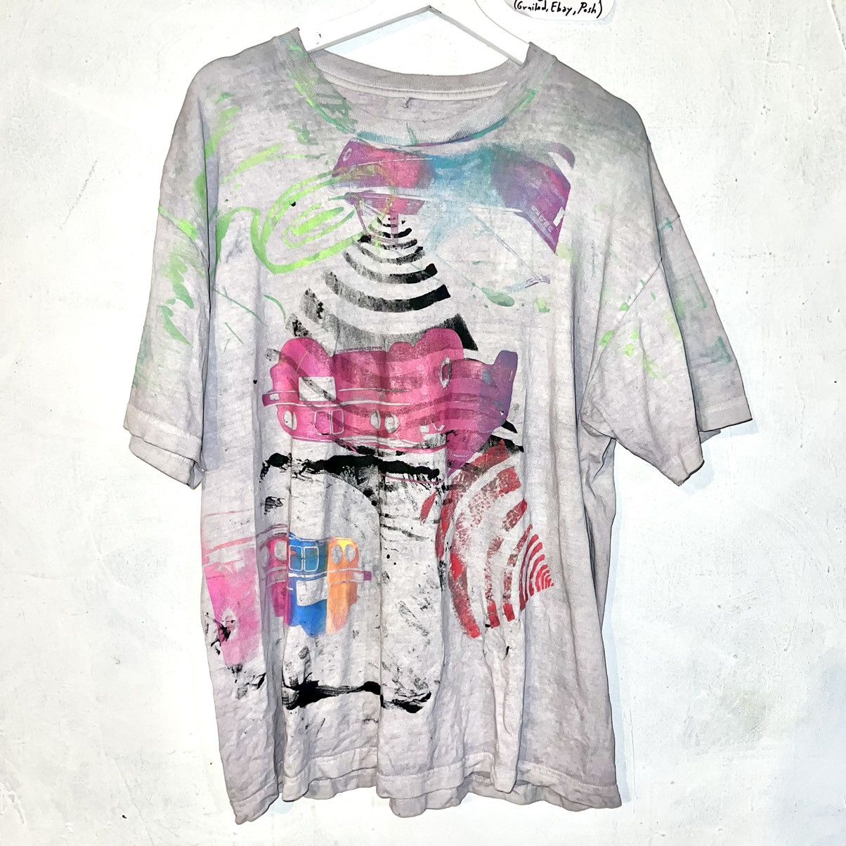 Vintage 1 of 1 custom dc Los Angeles one off e30 abstract t-shirt Size US L / EU 52-54 / 3 - 1 Thumbnail