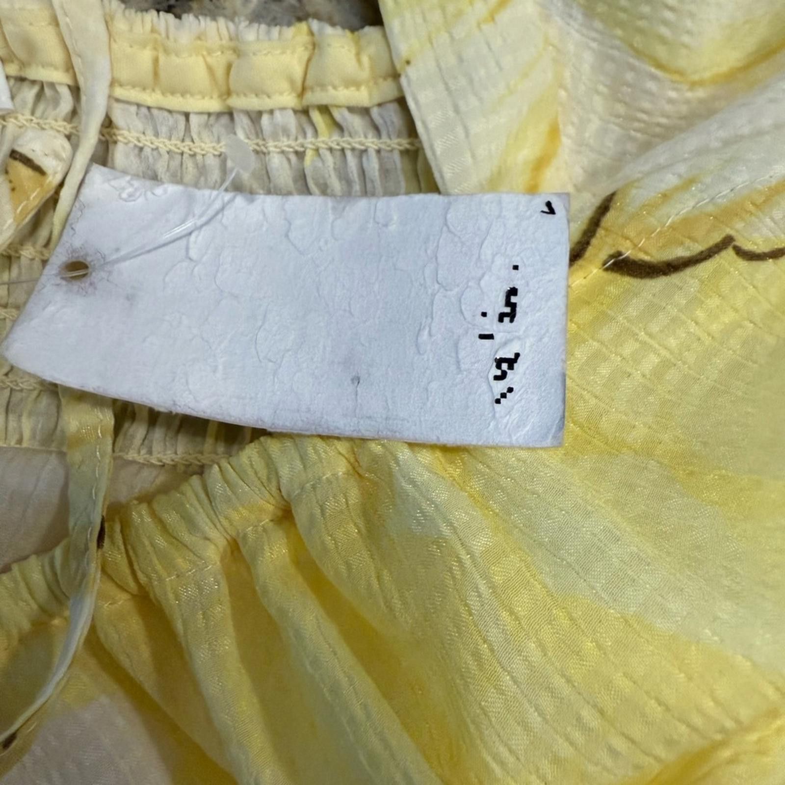 H&M H&M crop top yellow floral ruffled SZ M Size M / US 6-8 / IT 42-44 - 7 Thumbnail